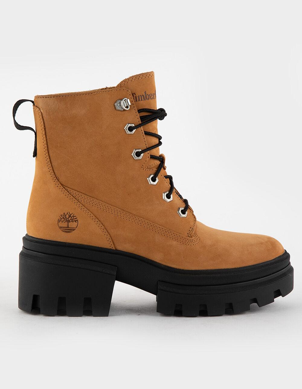 TIMBERLAND Everleigh 6 Inch Lace Up Womens Boots - WHEAT Product Image