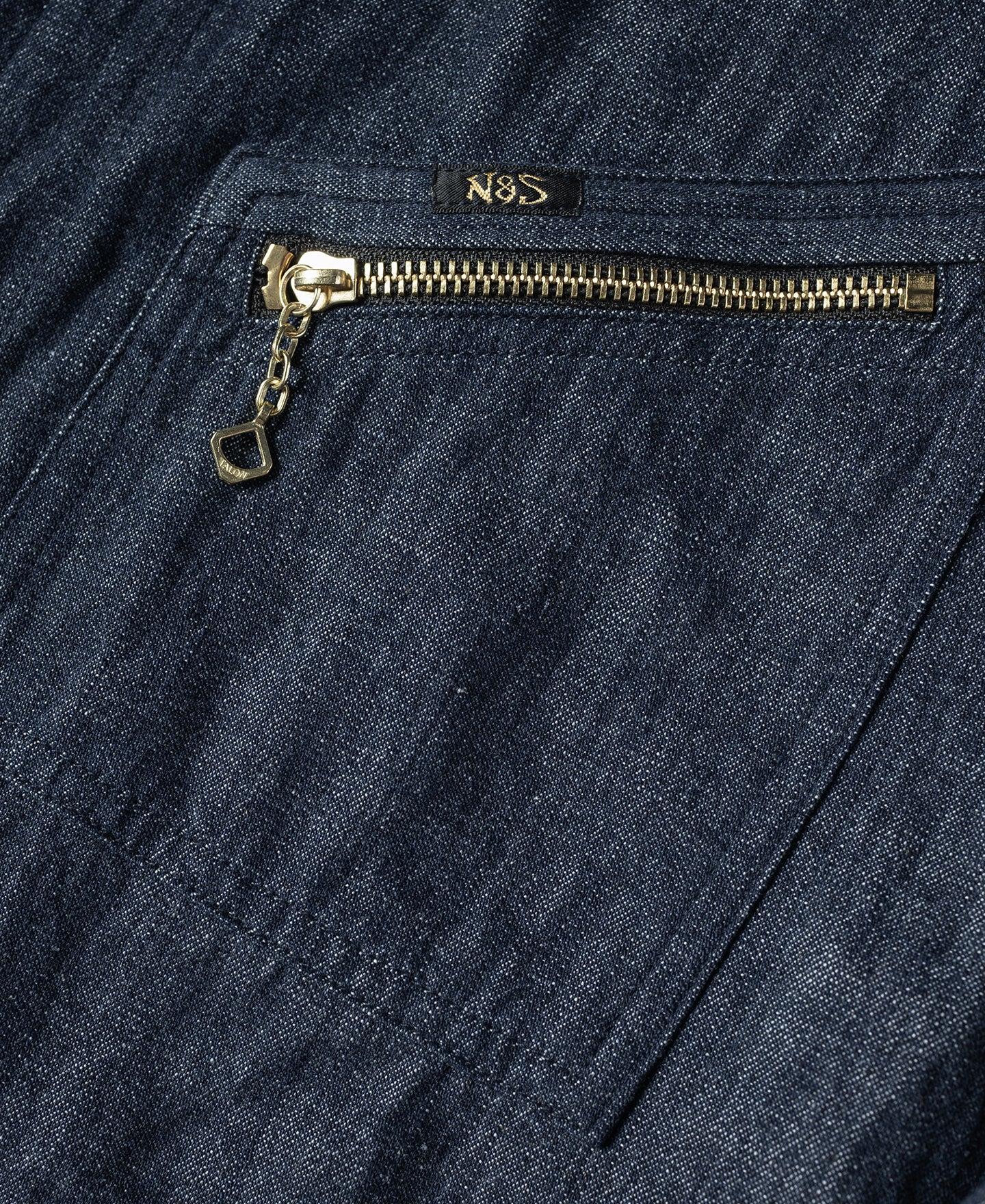 1960s Zip Up Denim Work Jacket Product Image