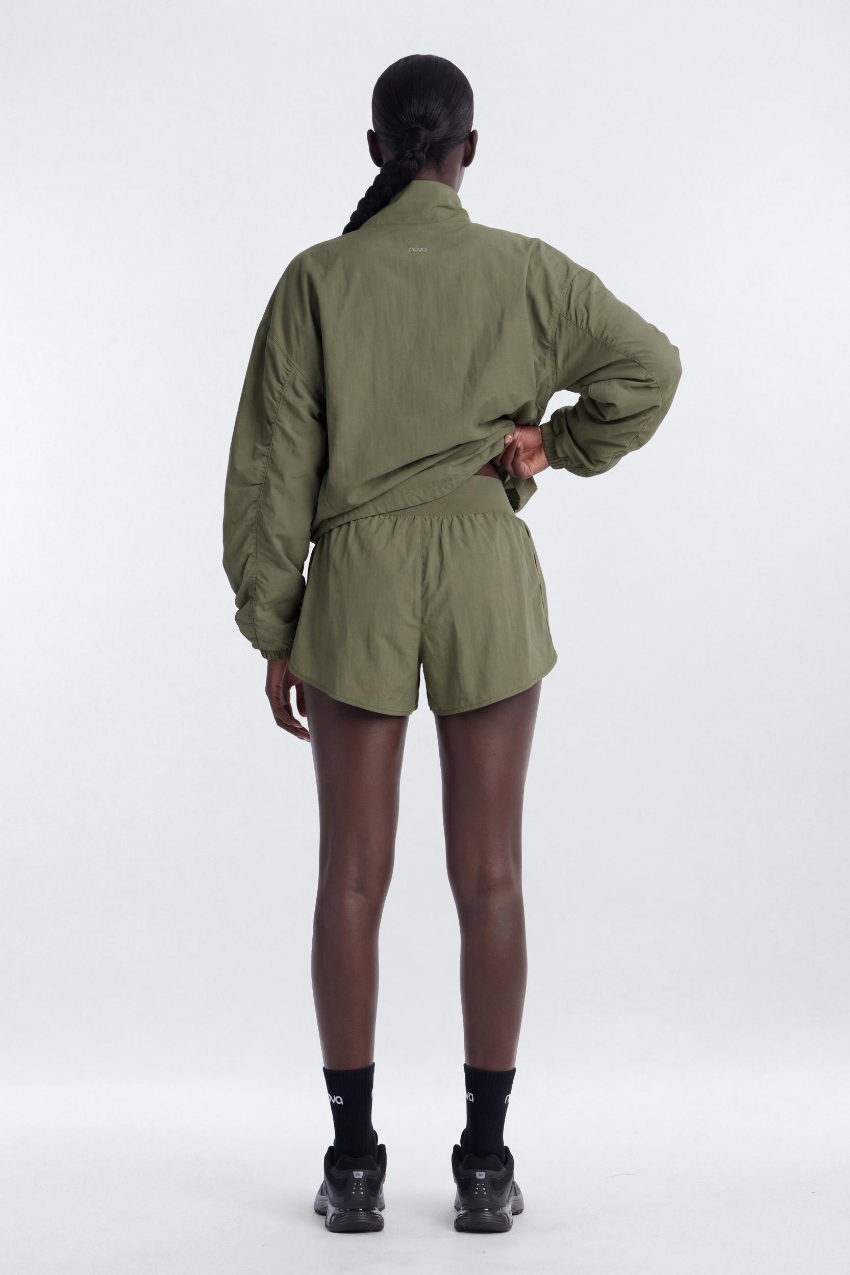 CoreNylon Hooded Full Zip Jacket - Moss Male Product Image