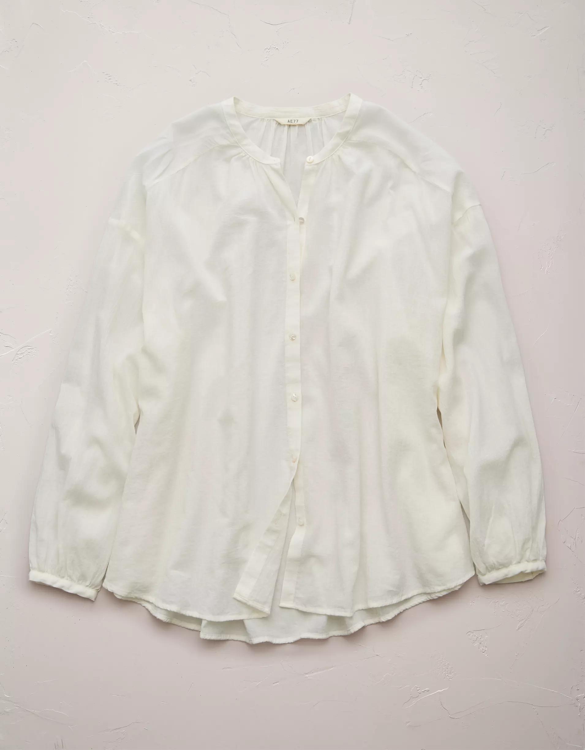 AE77 Premium Voile Blouse Product Image