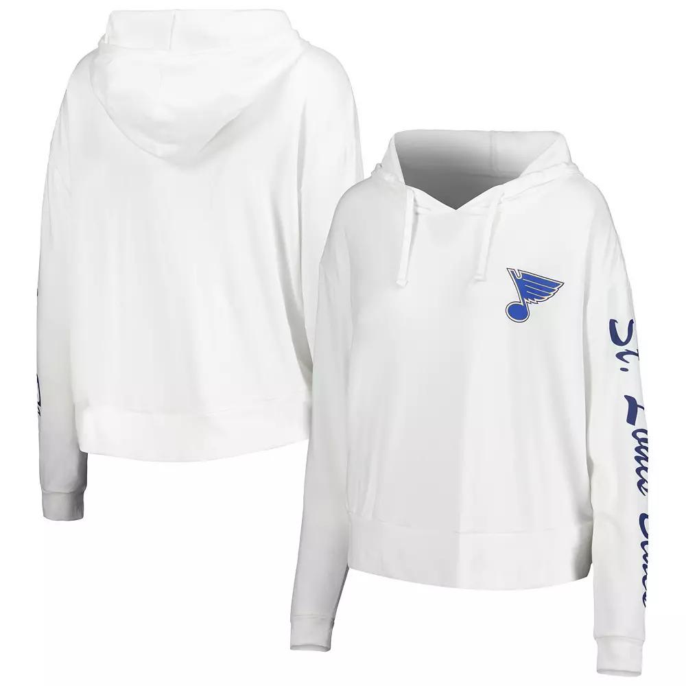 Women's Concepts Sport Cream St. Louis Blues Accord Hacci Long Sleeve Hoodie T-Shirt,  Product Image