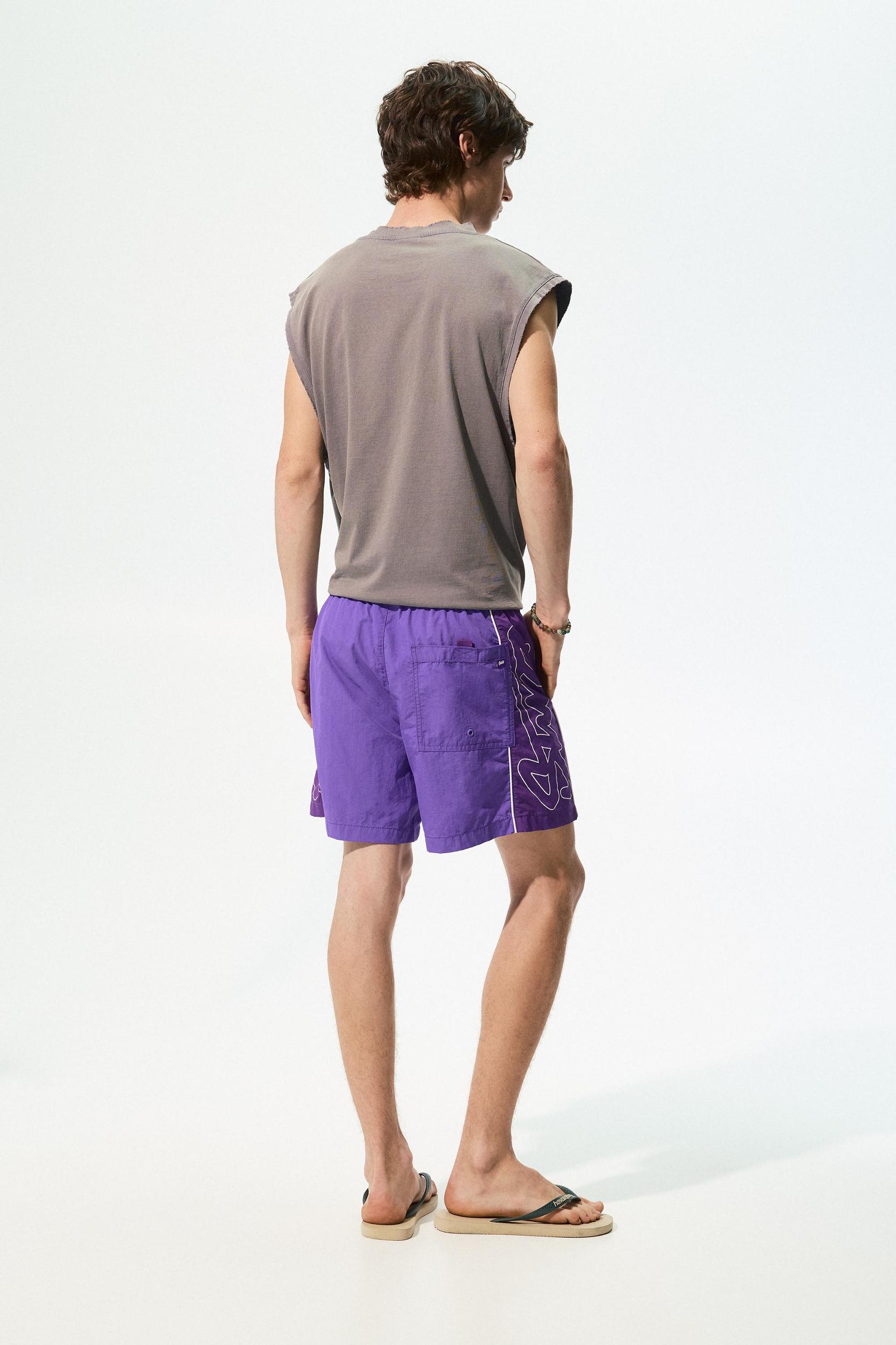 STWD board shorts with side stripes Product Image