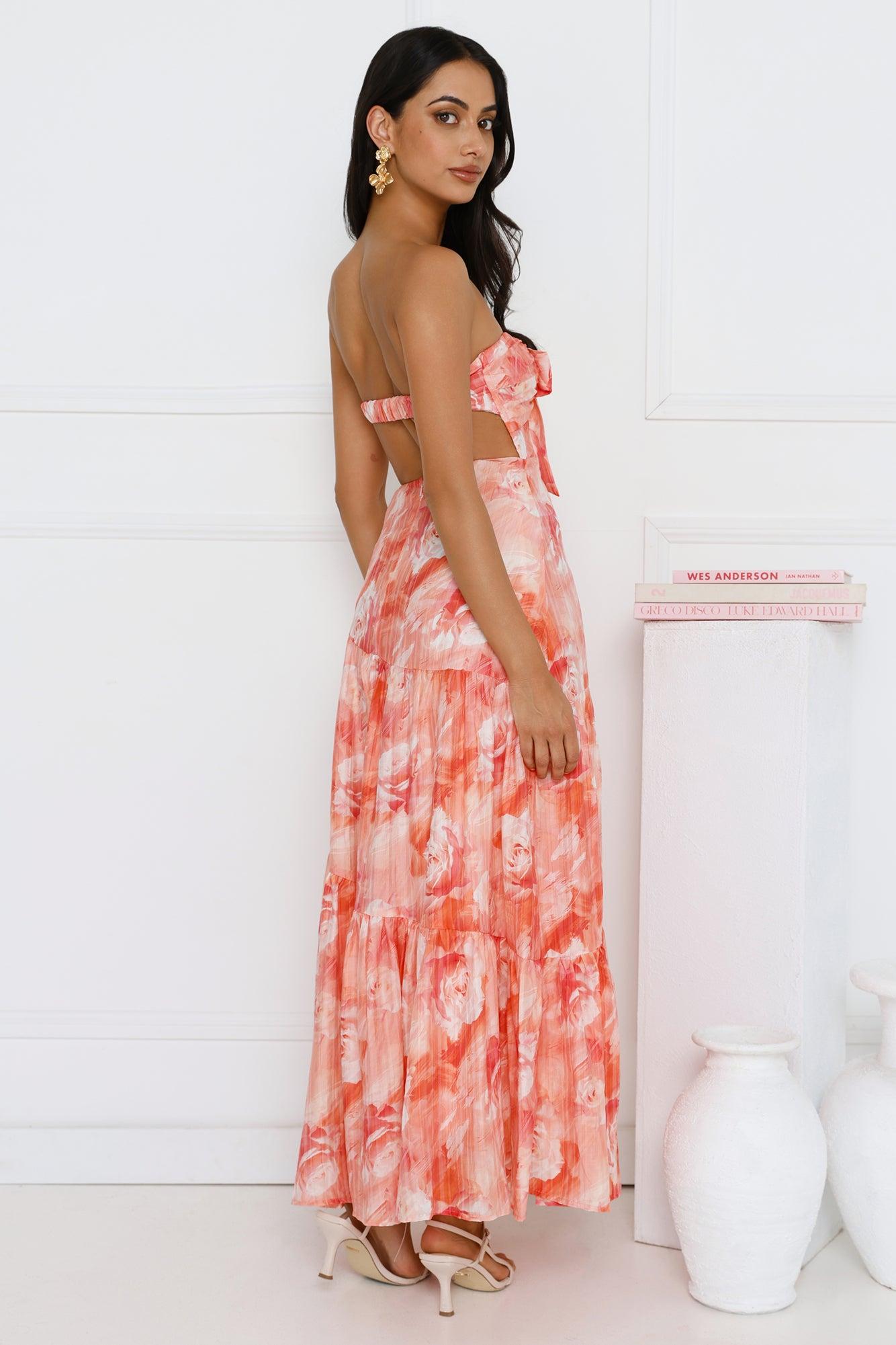 Wear The Style Strapless Maxi Dress Print Product Image