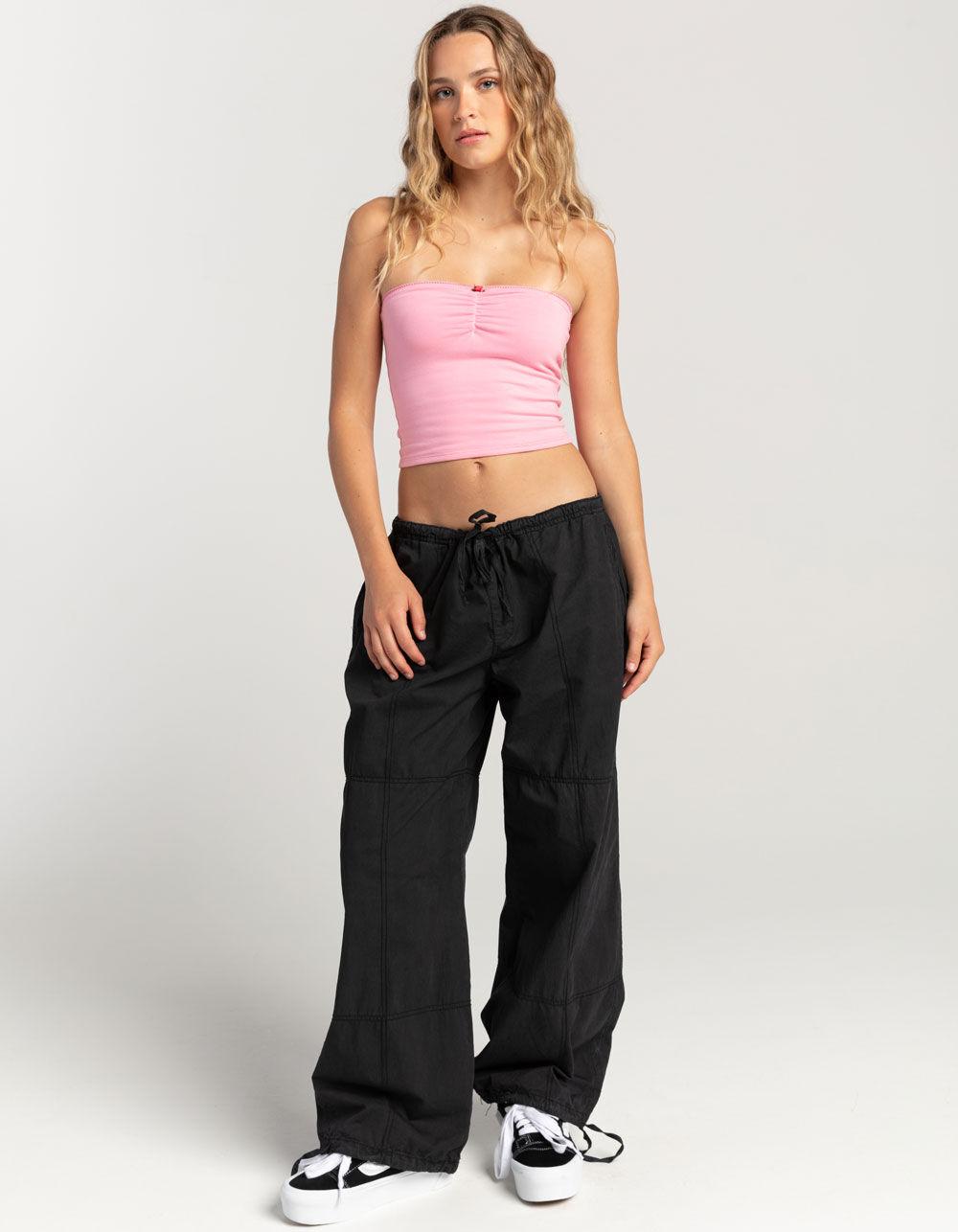 FULL TILT Womens Cinch Tube Top - PINK Product Image