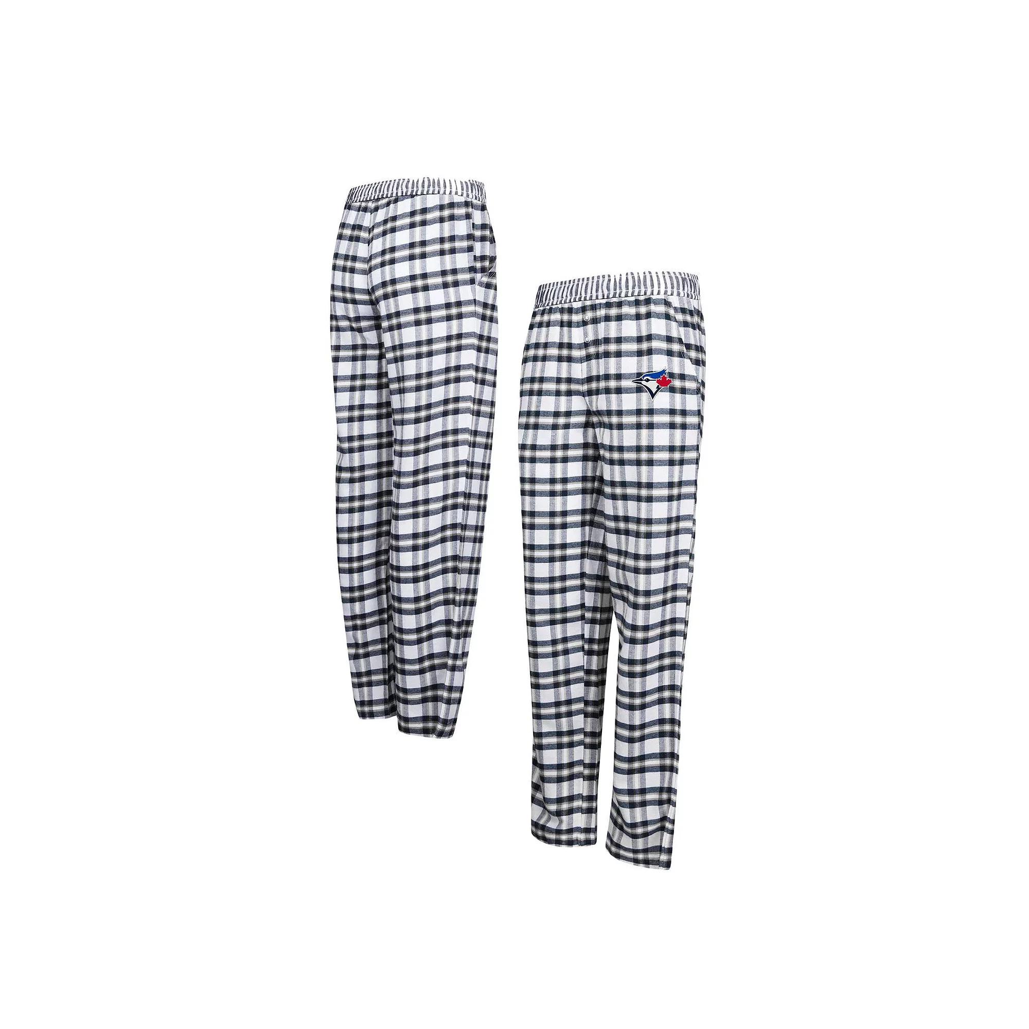 Women's Concepts Sport Navy/Gray Toronto Blue Jays Sienna Flannel Sleep Pants, Size: Small, Jay Blue Product Image
