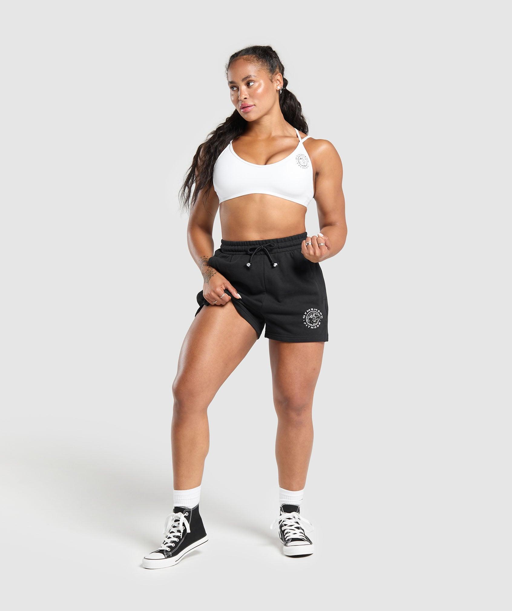 Gymshark Legacy Cotton Shorts - Black Female Product Image