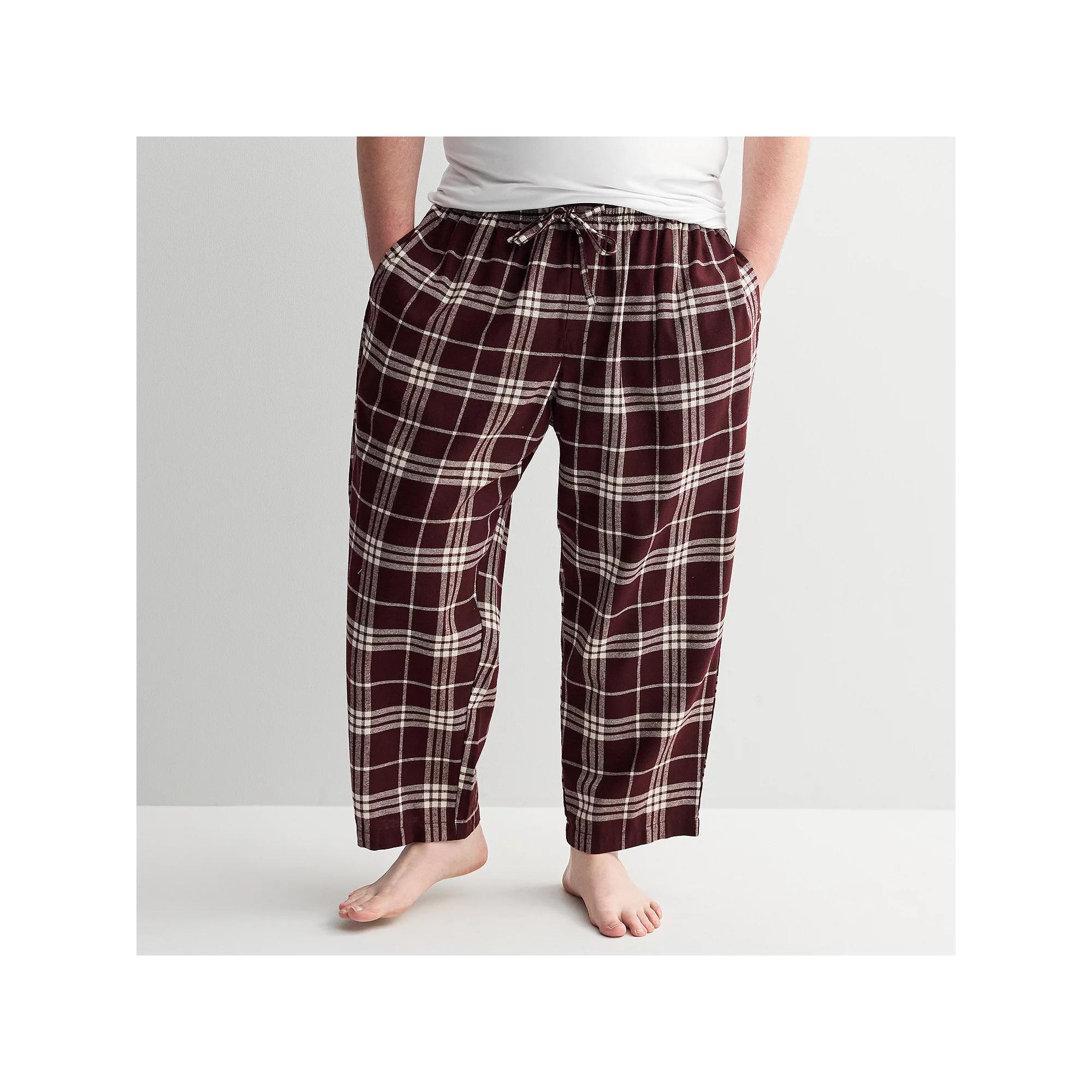 Big & Tall Sonoma Goods For Life® Flannel Drawstring Pajama Pants, Men's,  Product Image