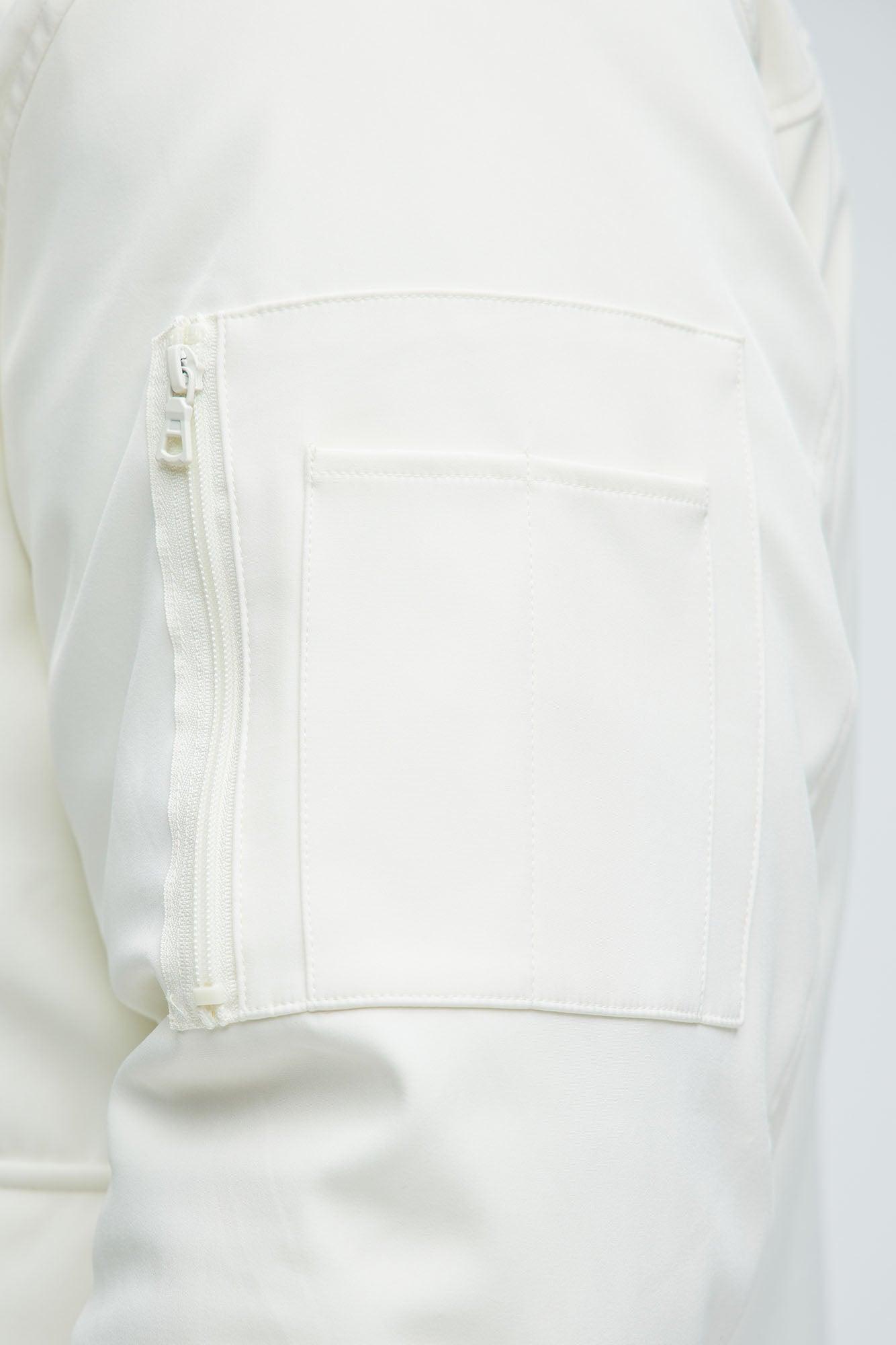 Better Days Padded Hooded Long Coat - Off White Product Image