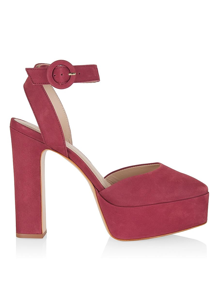 Womens COLLECTION Mary Jane Suede Platform Pumps Product Image