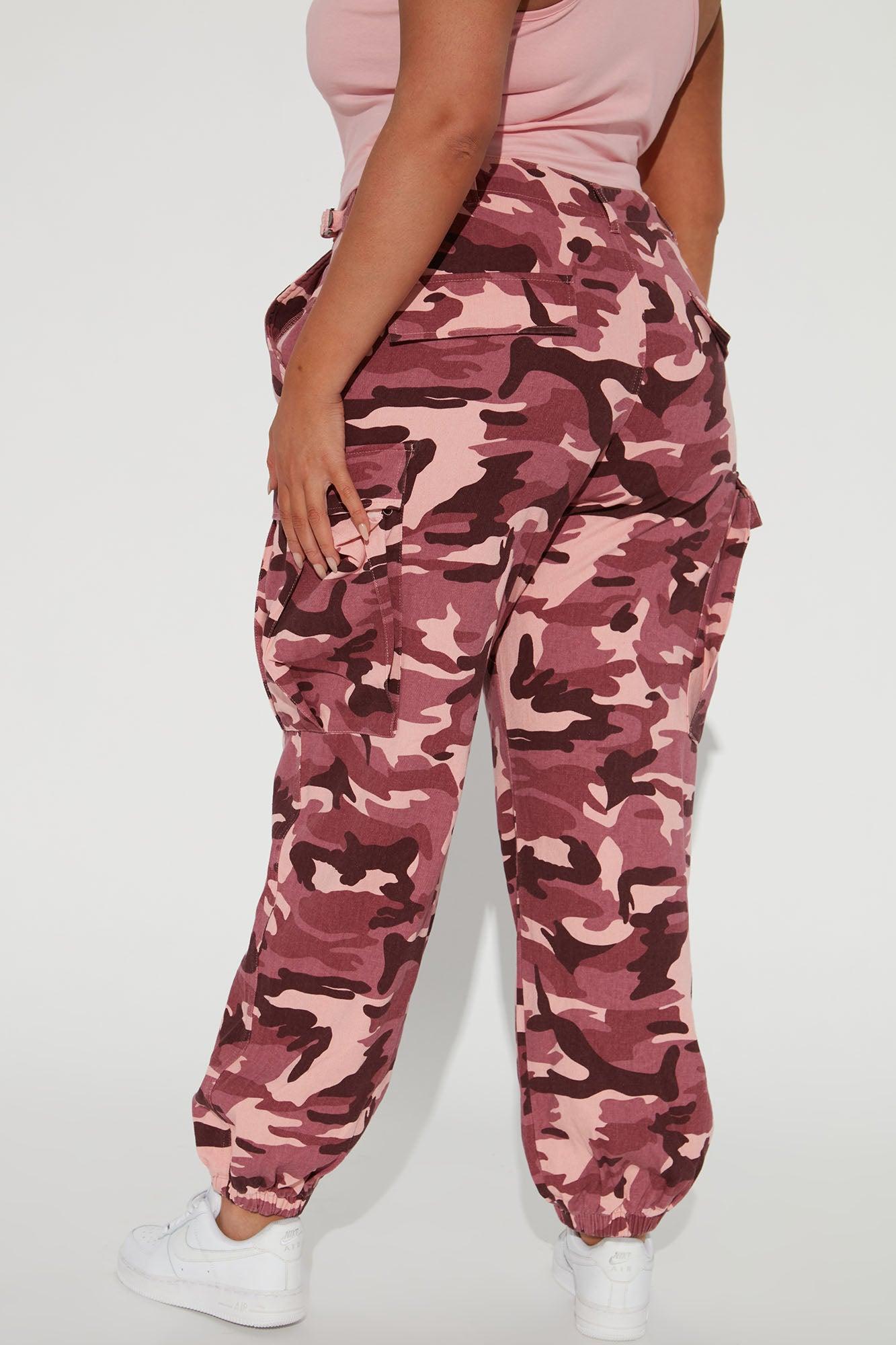 Cadet Kim Oversized Camo Pants - Pink/combo Product Image