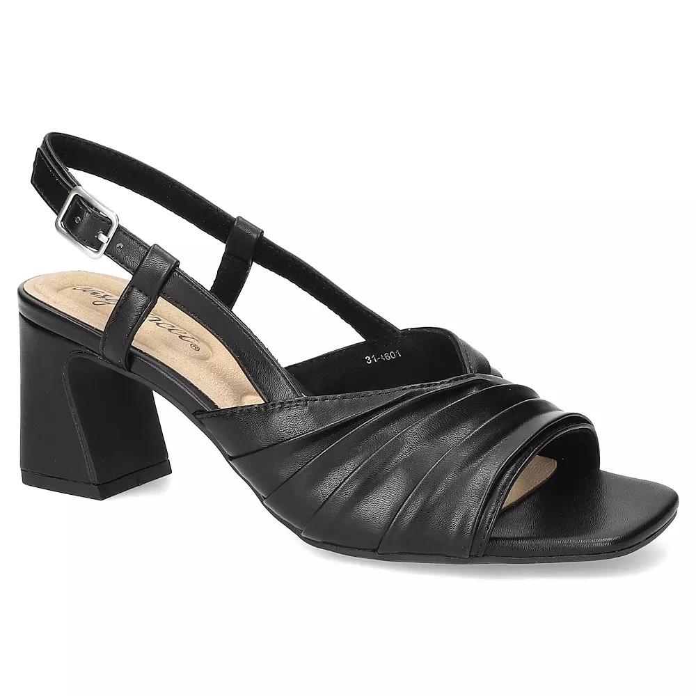 Easy Street Lucie Women's Square Toe Dress Sandals, Size: 8 Wide, Black Product Image