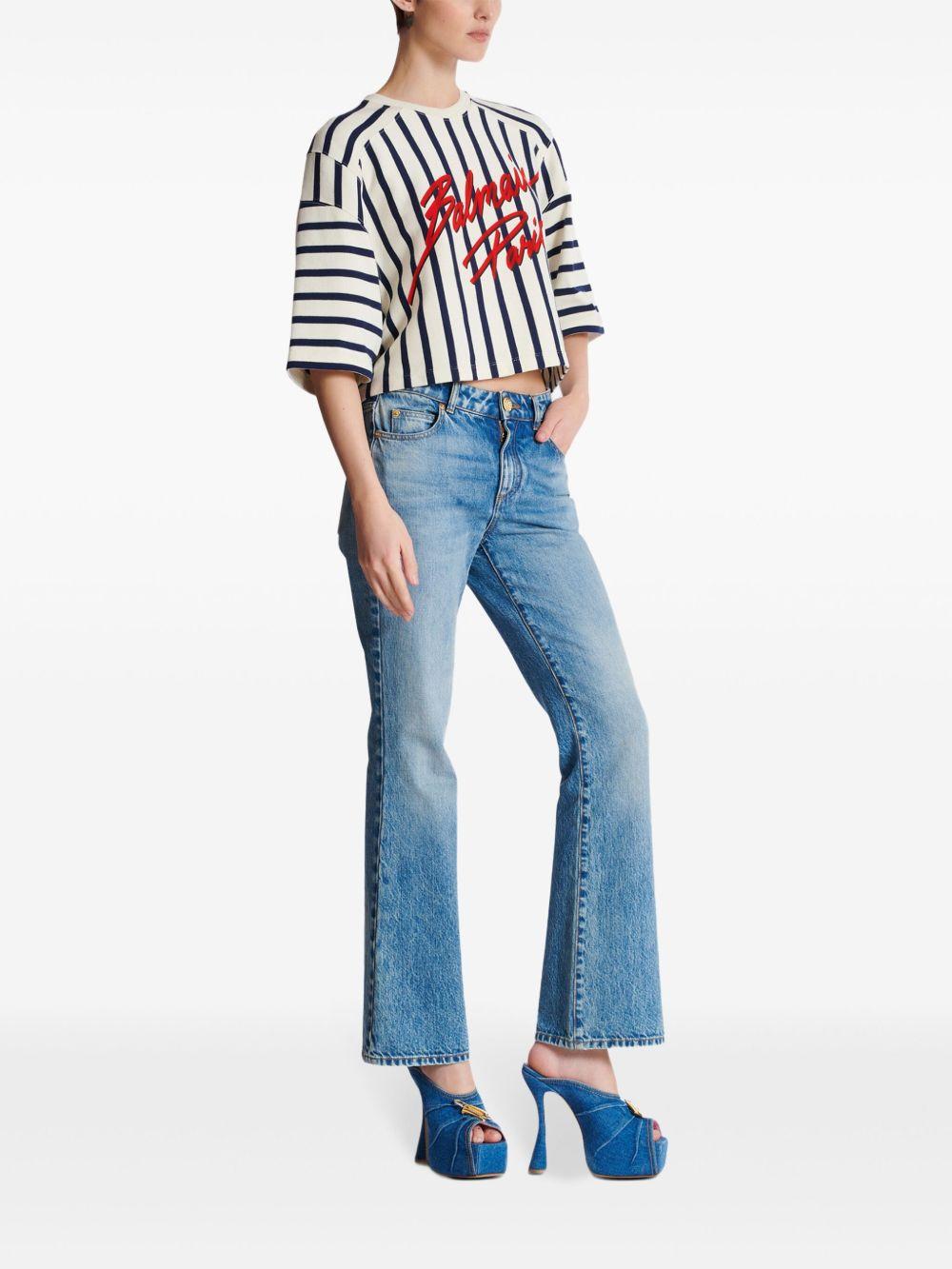 striped baseball T-shirt Product Image