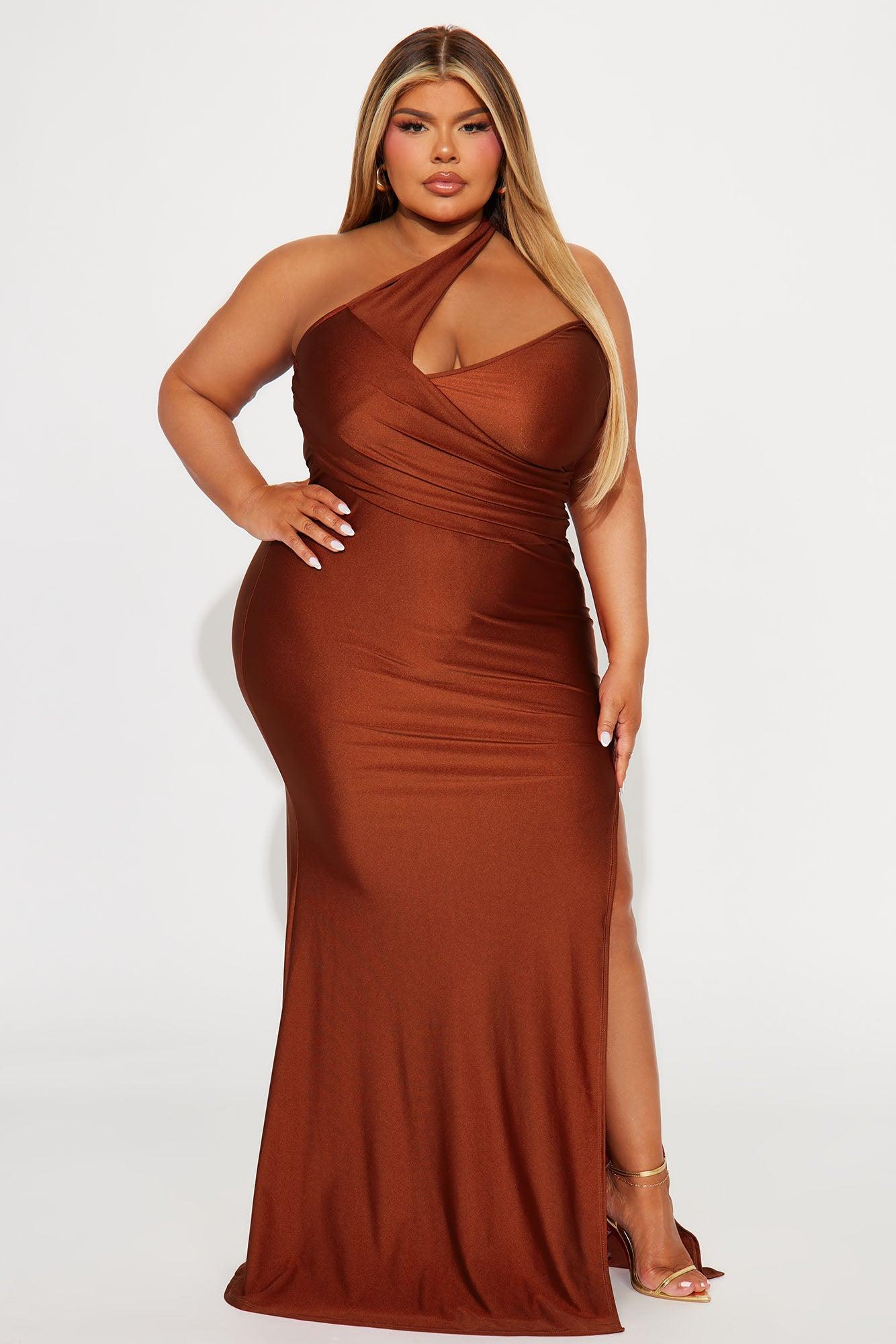 Can't Replace You Maxi Dress - Rust Product Image