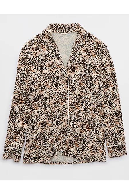 Aerie Real SoftÂ® Pajama Shirt Women's Product Image
