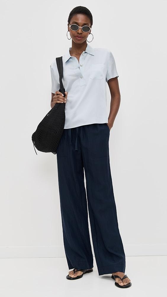 Vince Silk Polo | Shopbop Product Image