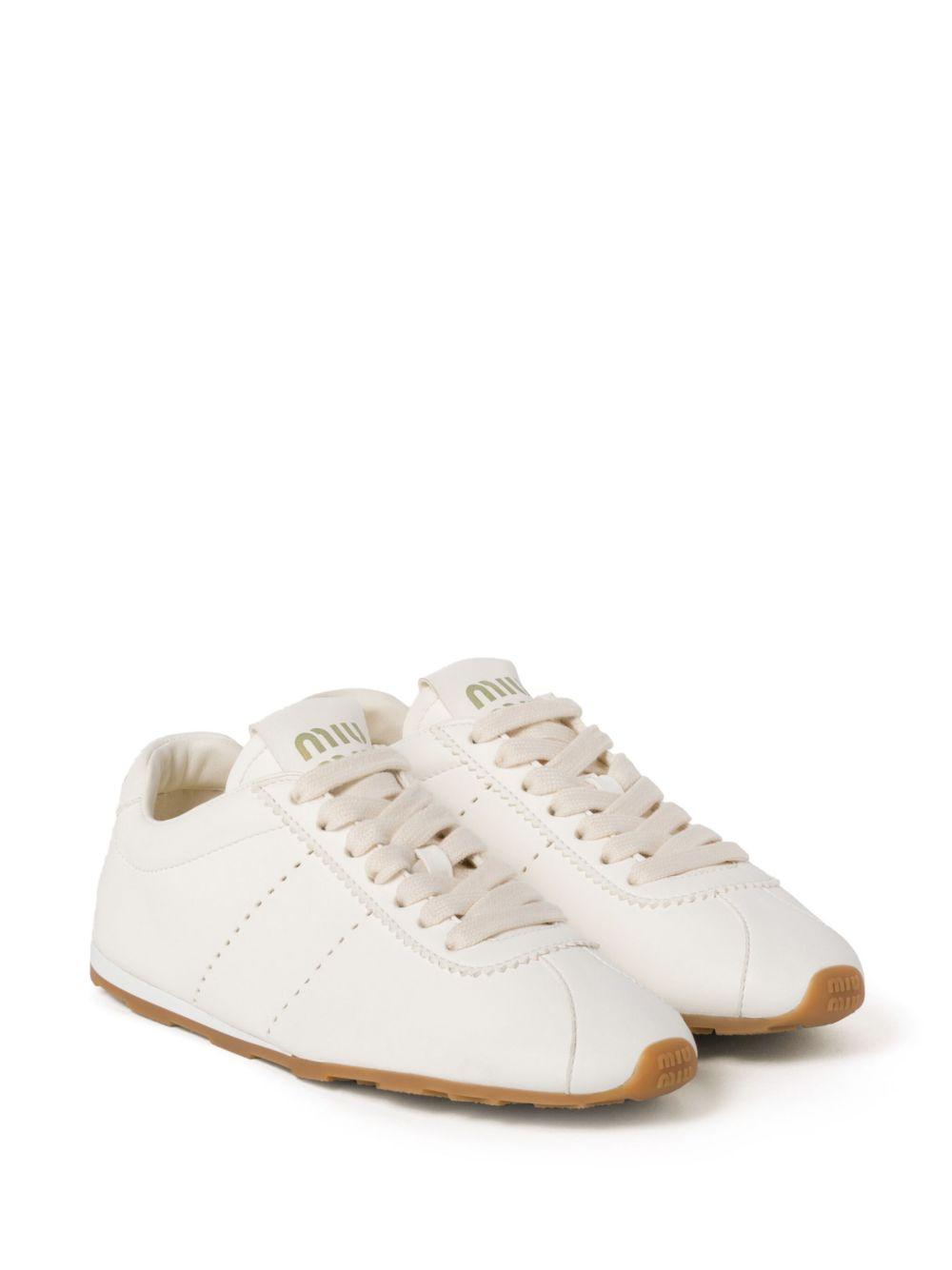 Plume nappa leather sneakers Product Image