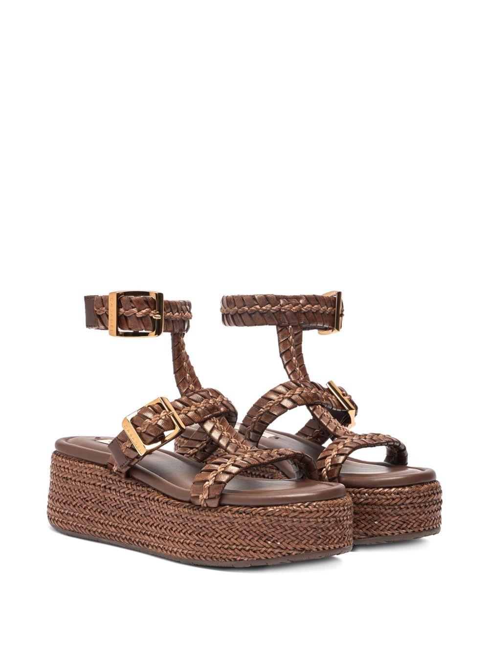 braided-strap heeled sandals  Product Image