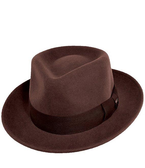 Dorfman Milano Scala Wool Felt Fedora 2 3/8#double; Brim Hat Product Image