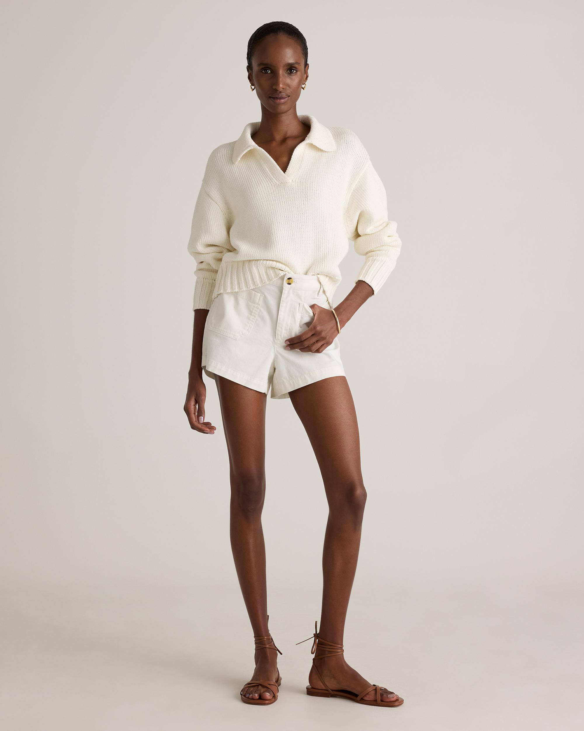 Quince | Women's Stretch Cotton Chino Patch Pocket Shorts Organic Cotton Product Image