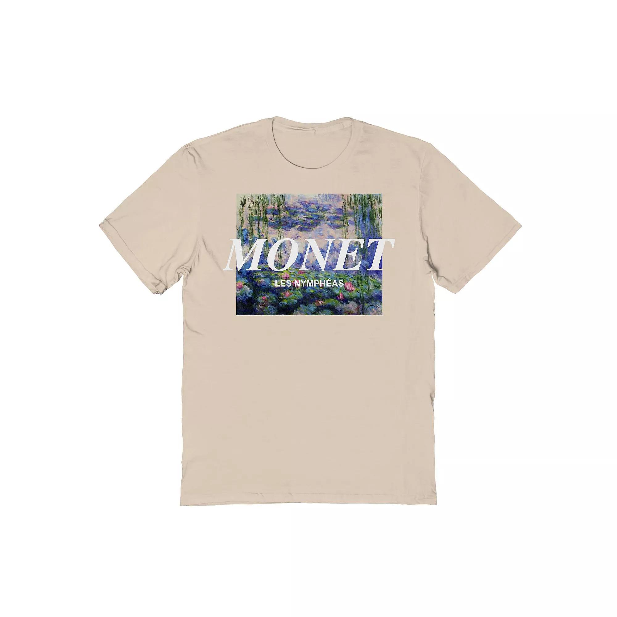 Mens Fine Art - Monet Lillies Distressed Graphic Tee Product Image