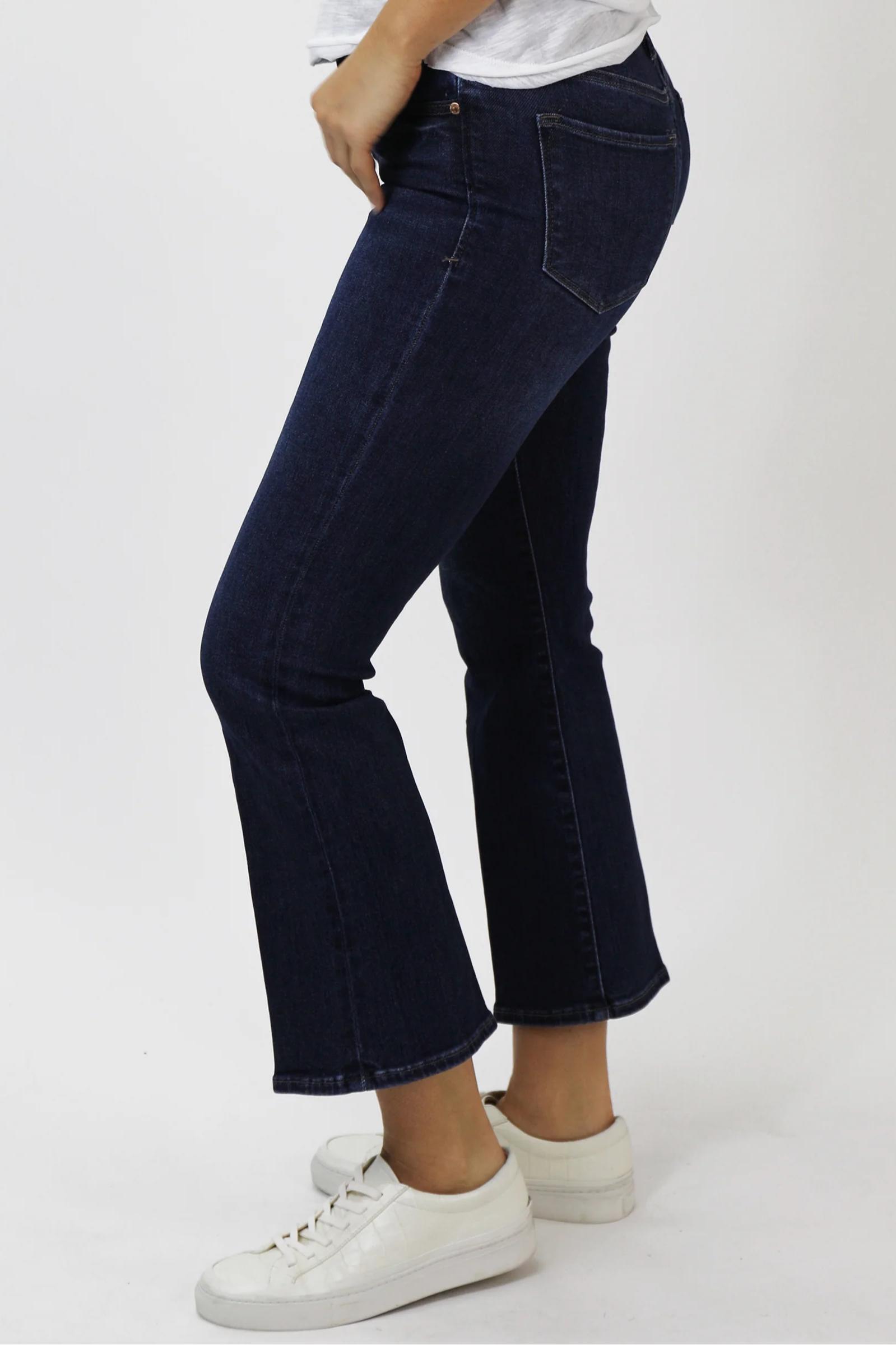 Jeanne Super High Rise Cropped Flare Jeans Product Image