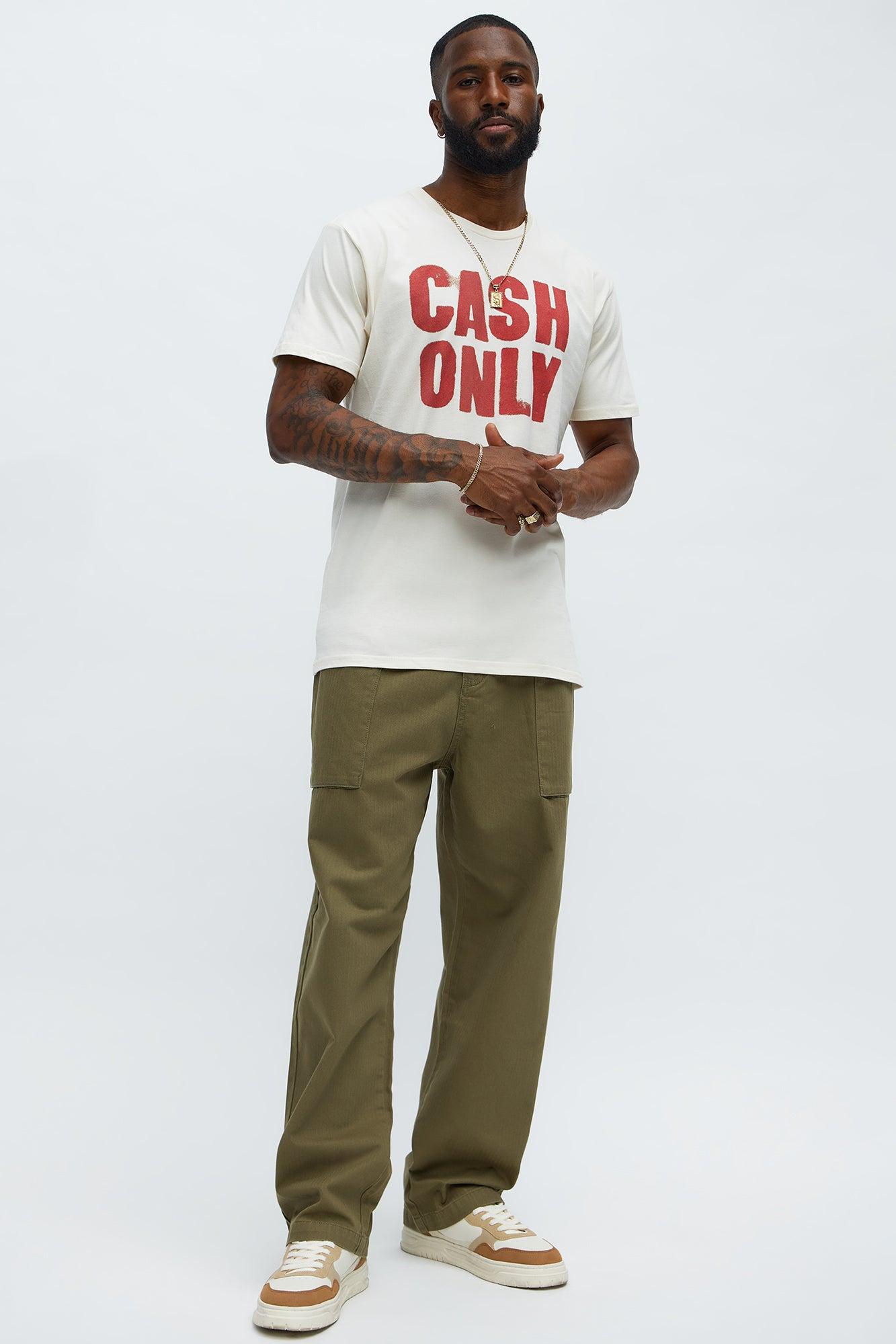 On Some Lowkey Baggy Pants  - Olive Product Image