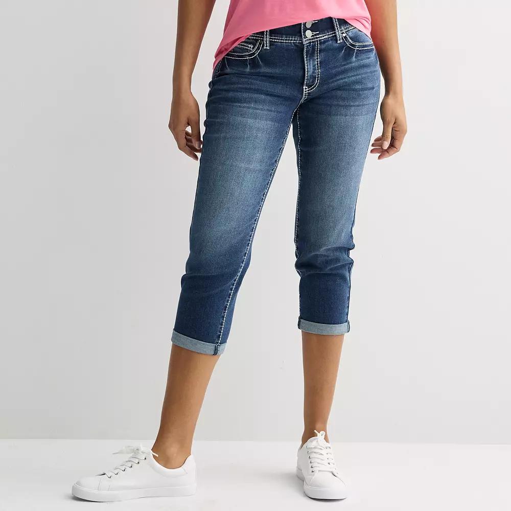 Women's Apt. 9® Tummy Control Capri Jeans,  Product Image