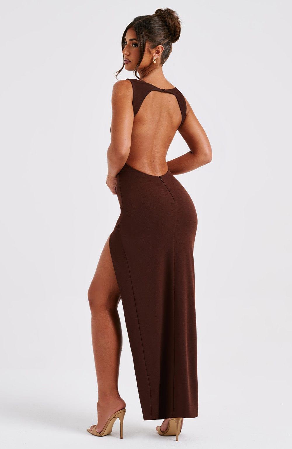 Kassandra Maxi Dress - Chocolate Product Image