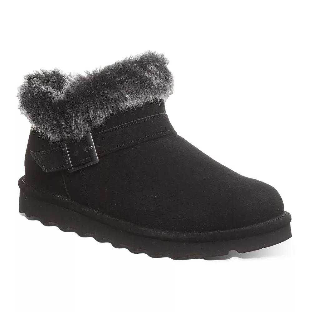 Bearpaw Jasmine Faux Fur Women's Short Boots, Size: 9, Black Ii Product Image