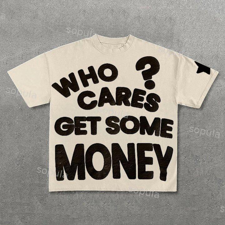 Chasing Money Graphic Print Cotton T-Shirt Product Image