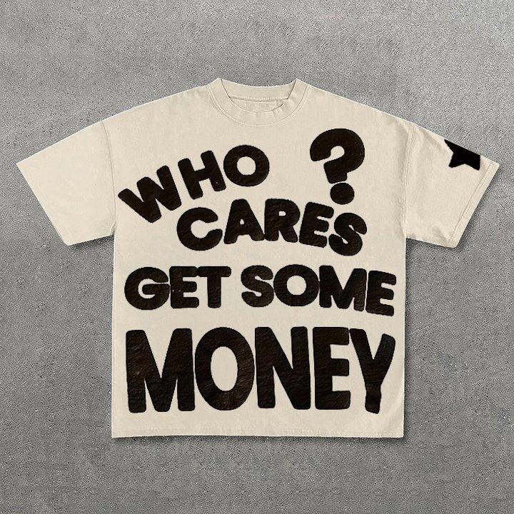 Chasing Money Graphic Print Cotton T-Shirt Product Image