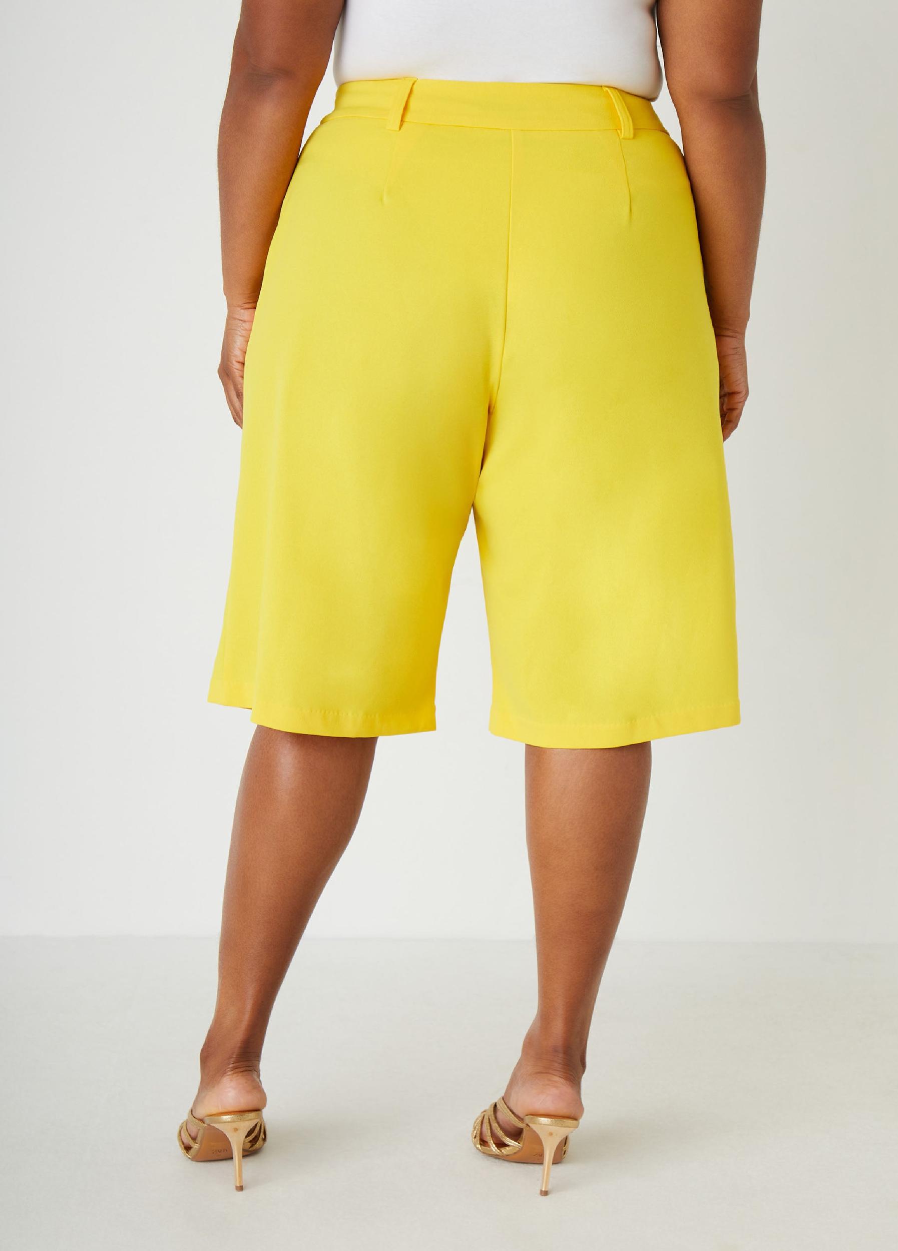 Pleated Crepe Shorts Product Image