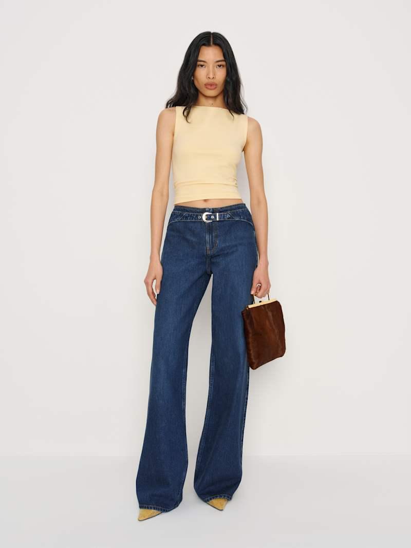 Cary Low Rise Slouchy Wide Leg Jeans Product Image