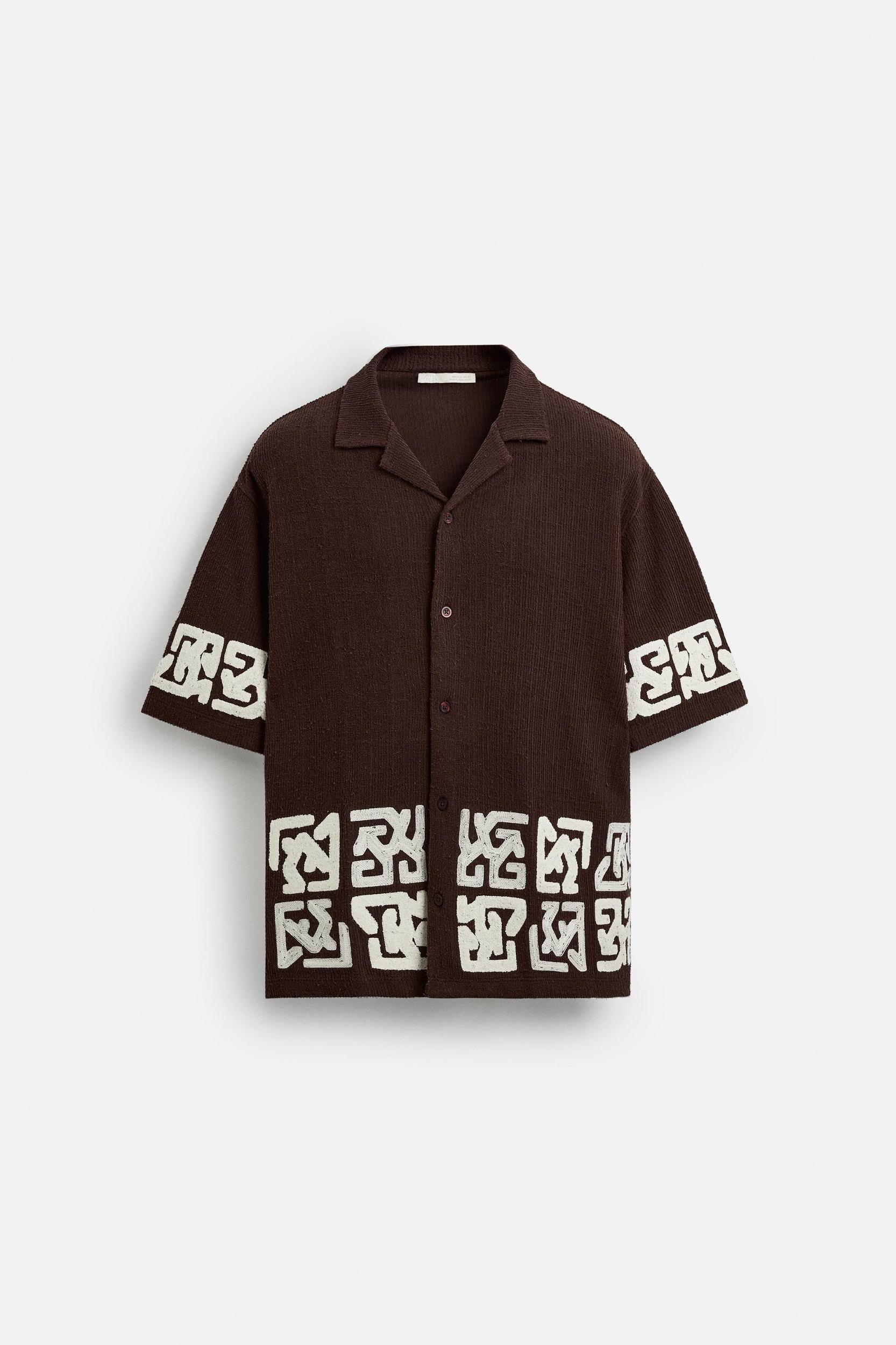 RELAXED FIT EMBROIDERED SHIRT Product Image