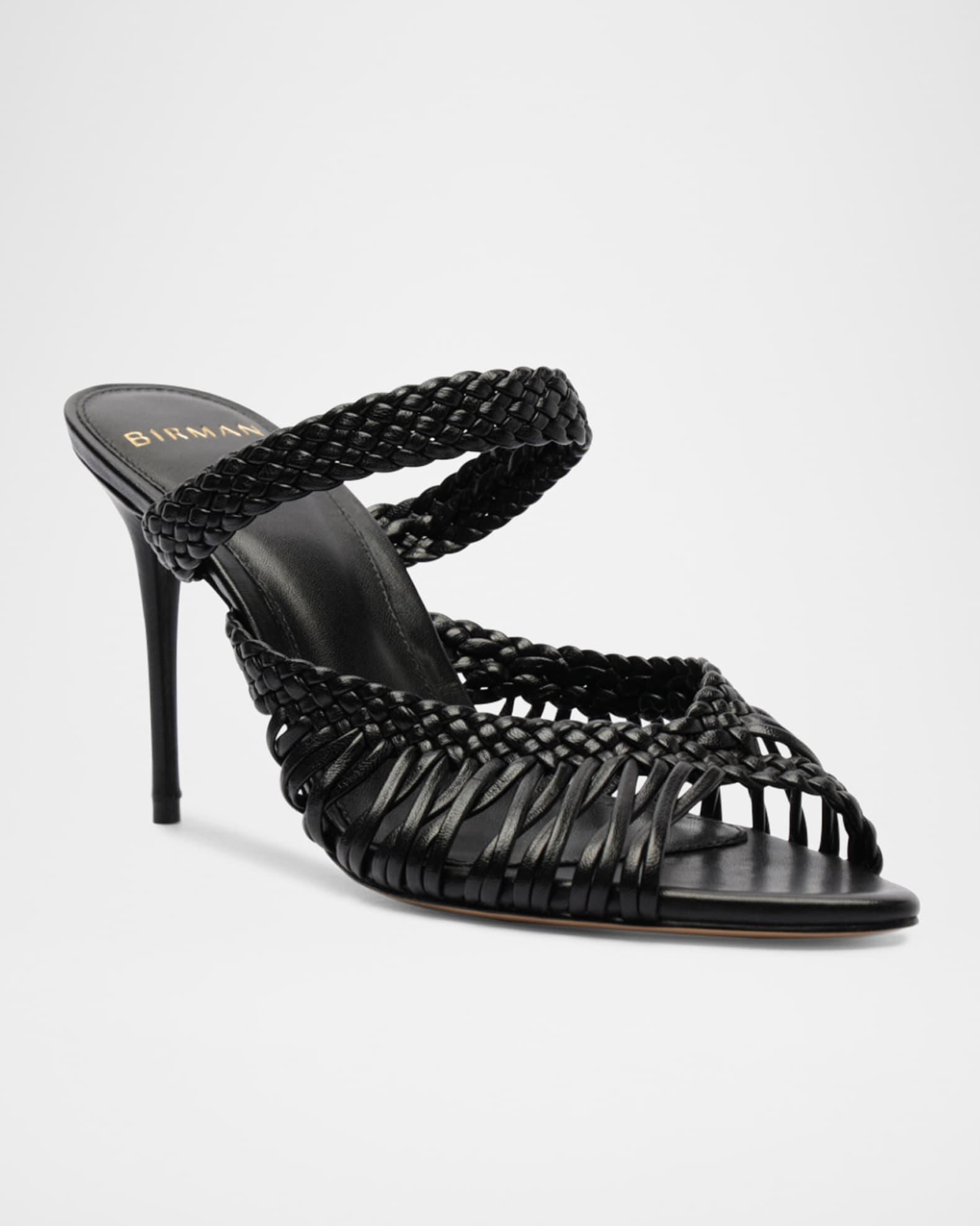 Agatha 85 Leather Stiletto Sandals Product Image