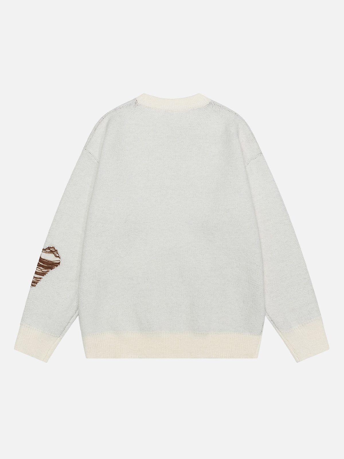 Aelfric Eden Fringe Distressed Butterfly Sweater Product Image