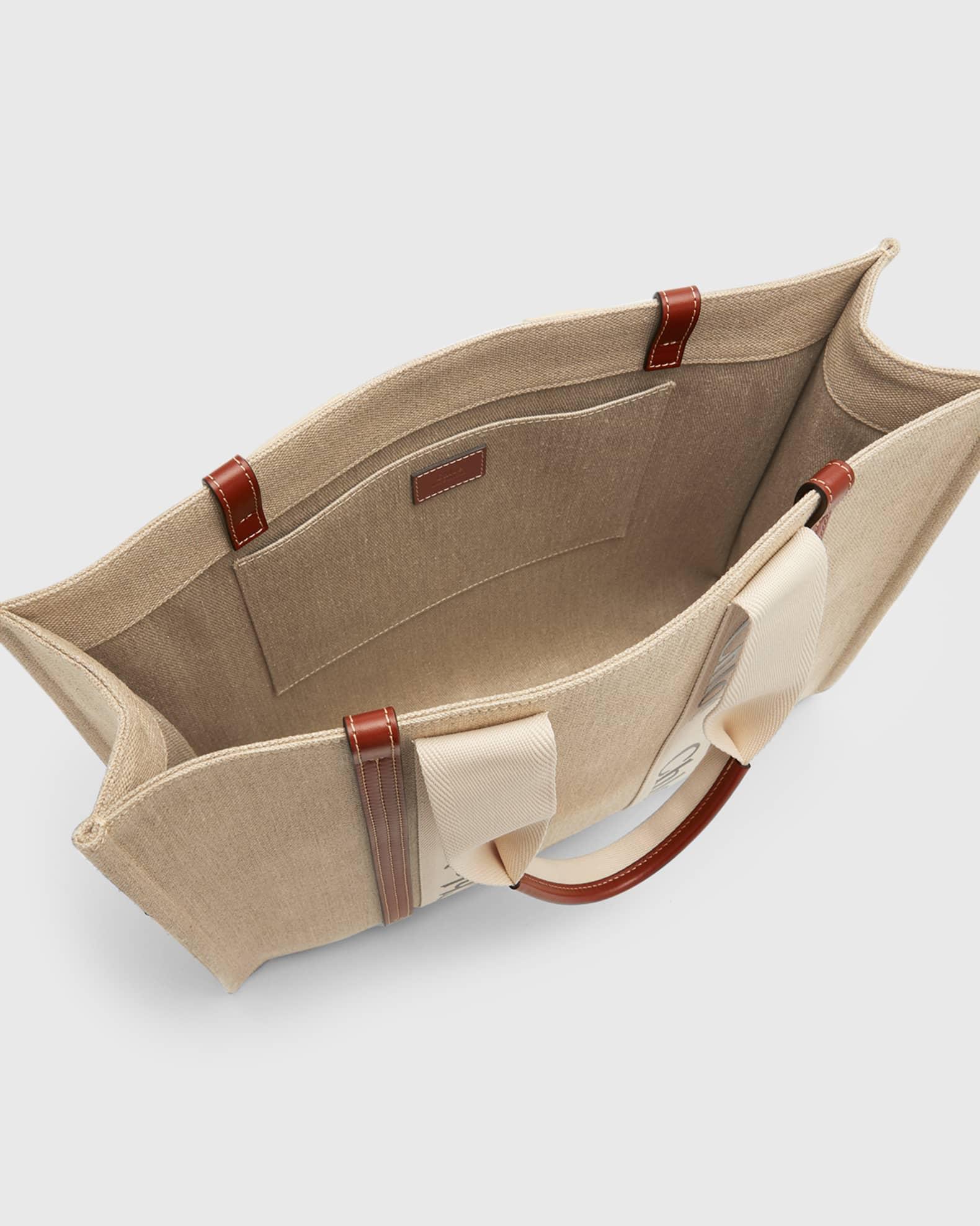 Woody Large Tote Bag in Linen Product Image