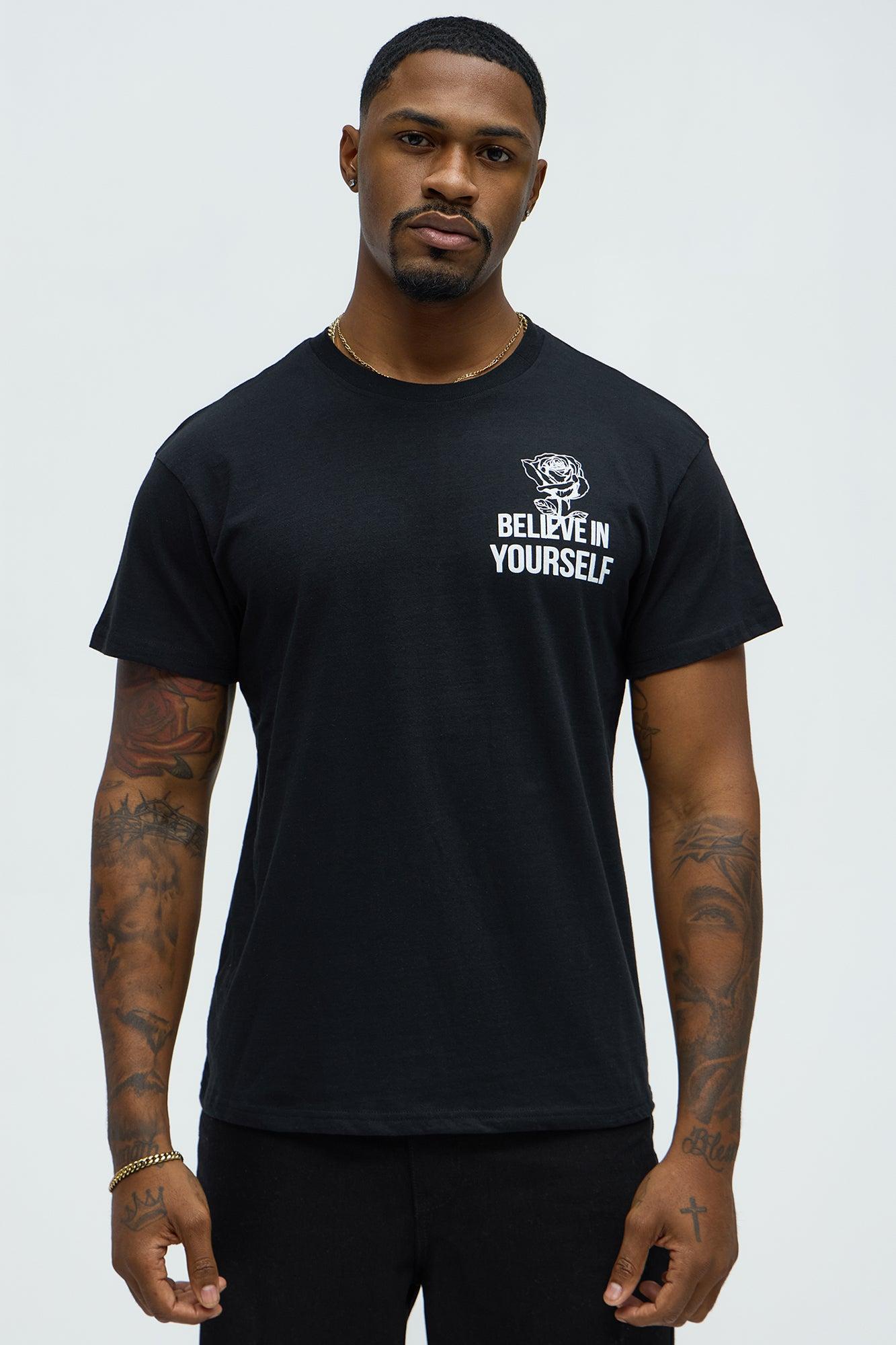 Believe In Yourself Short Sleeve Tee - Black Product Image