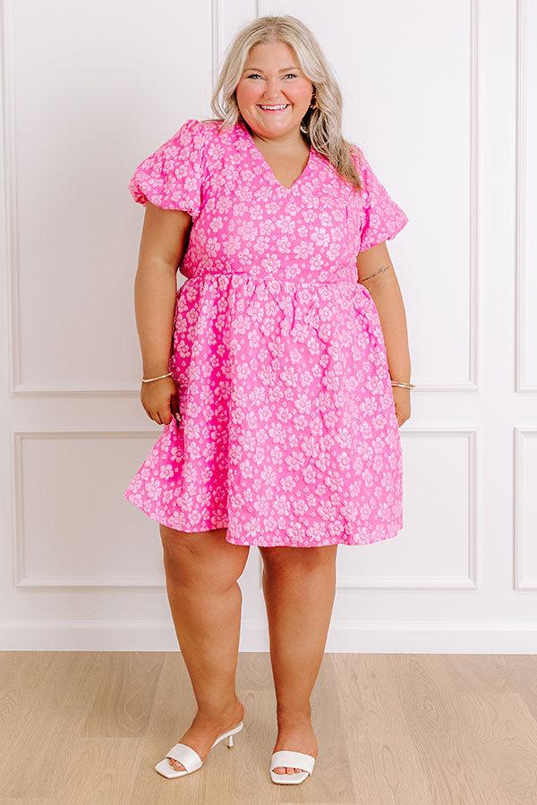 Botanical Bliss Jacquard Mini Dress Curves Baby Product Image