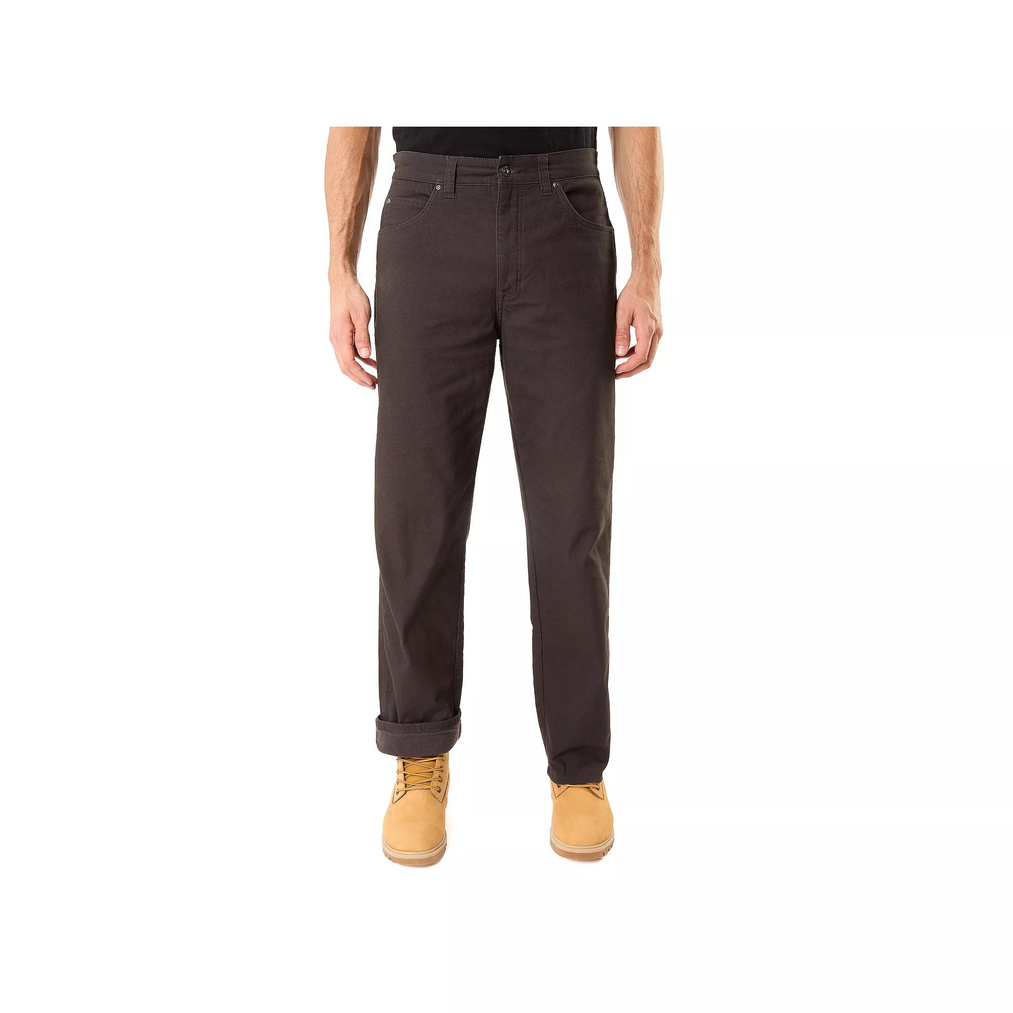 Men's Smith's Workwear Stretch Fleece-Lined Canvas 5-Pocket Pants,  Product Image