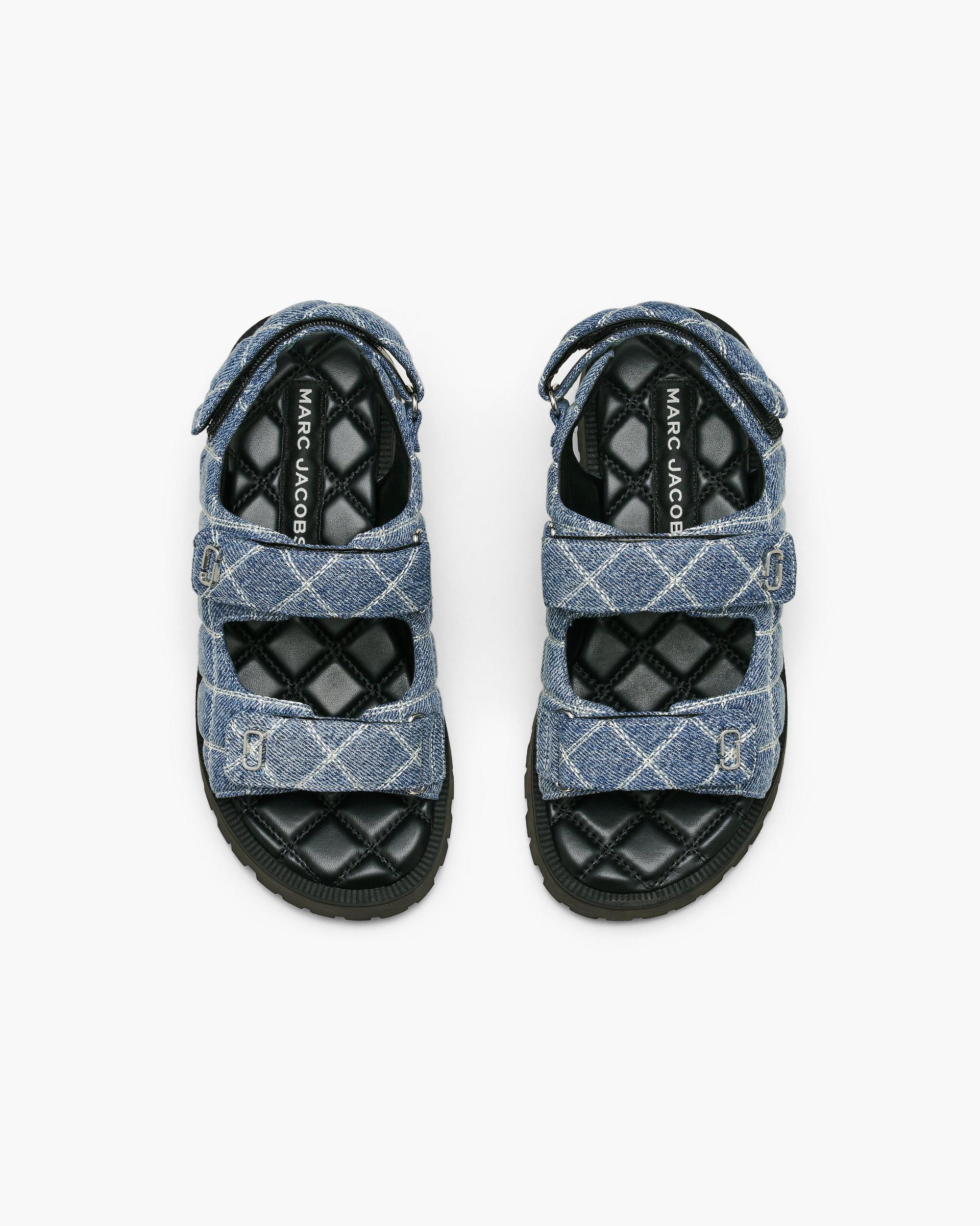 The Quilted Denim Sunny Sandal Product Image