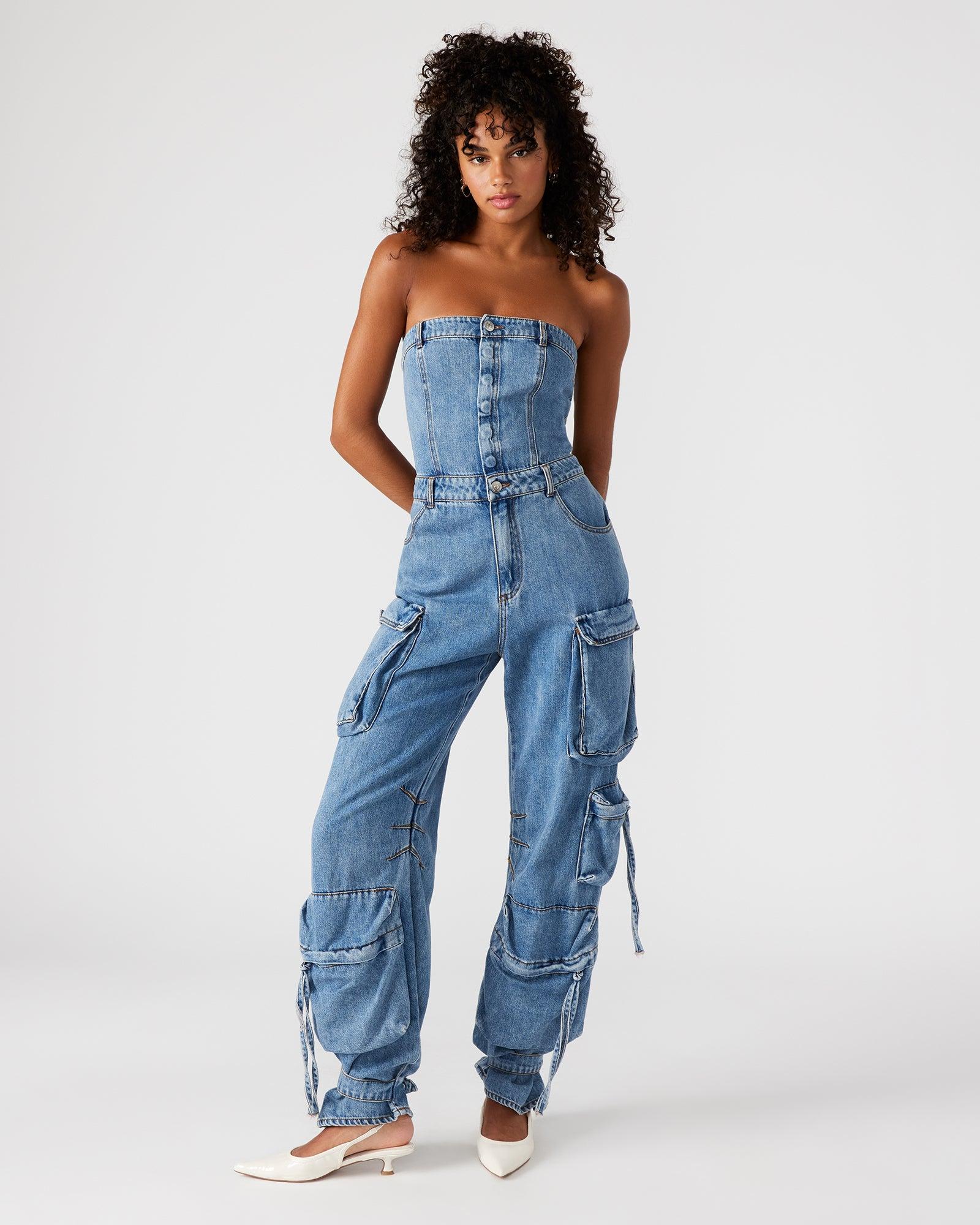 DUO DENIM JUMPSUIT Female Product Image