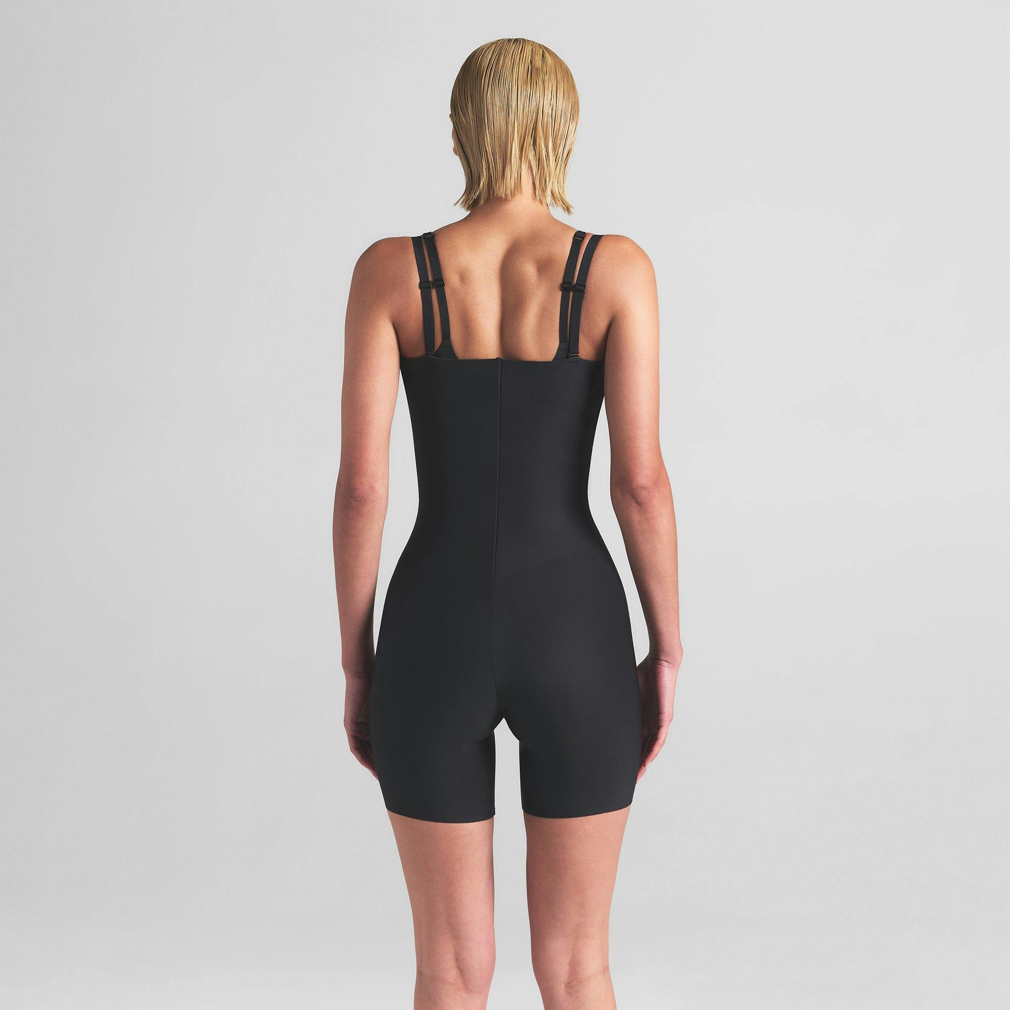 SKIMS BODY CORE SCULPT OPEN BUST MID THIGH BODYSUIT | ONYX Product Image