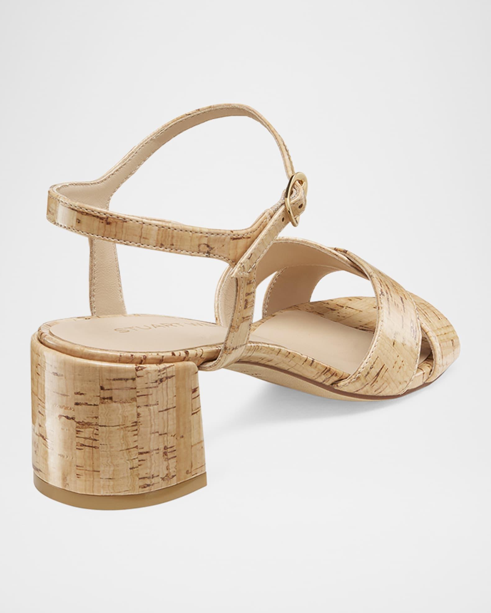 Dayna Cork Crisscross Ankle-Strap Sandals Product Image