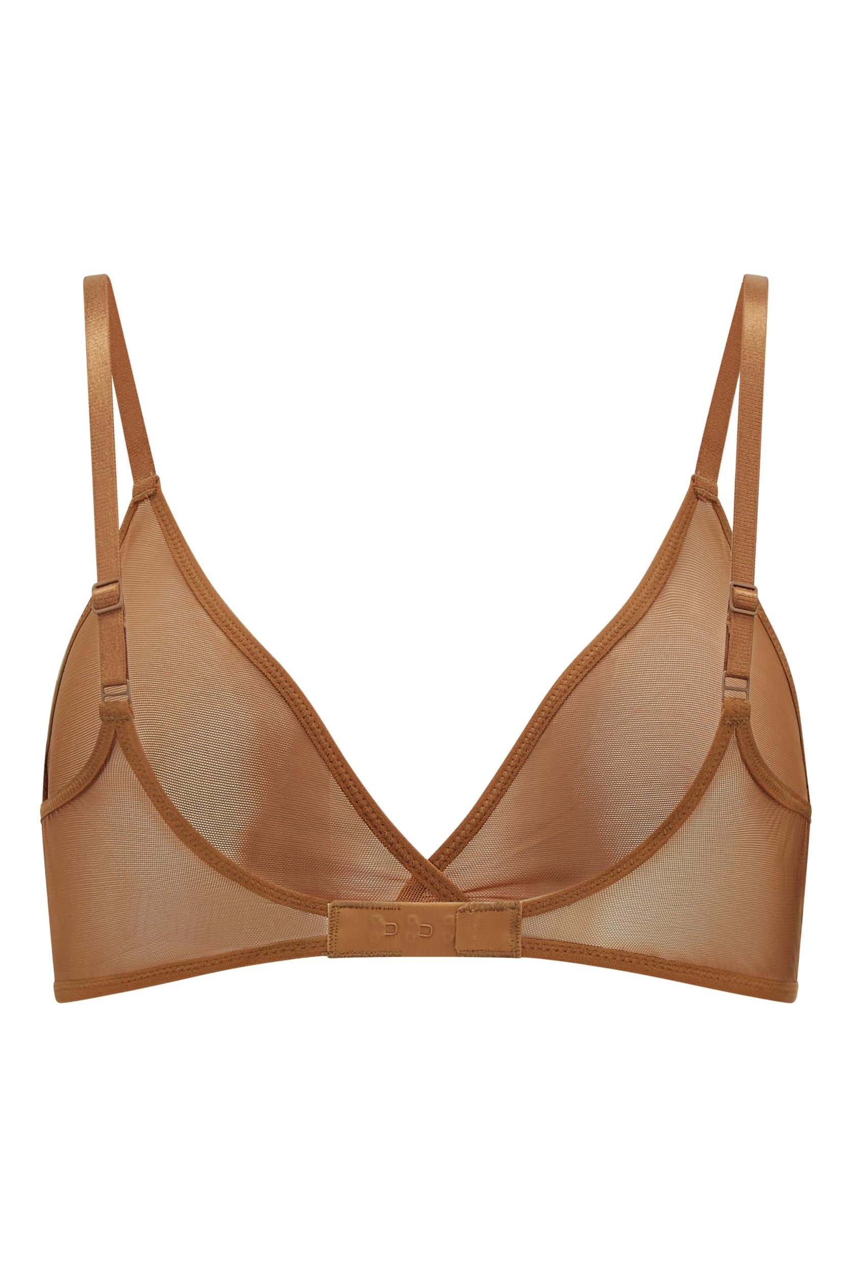Soft Mesh String Bikini in Warm Peach Product Image