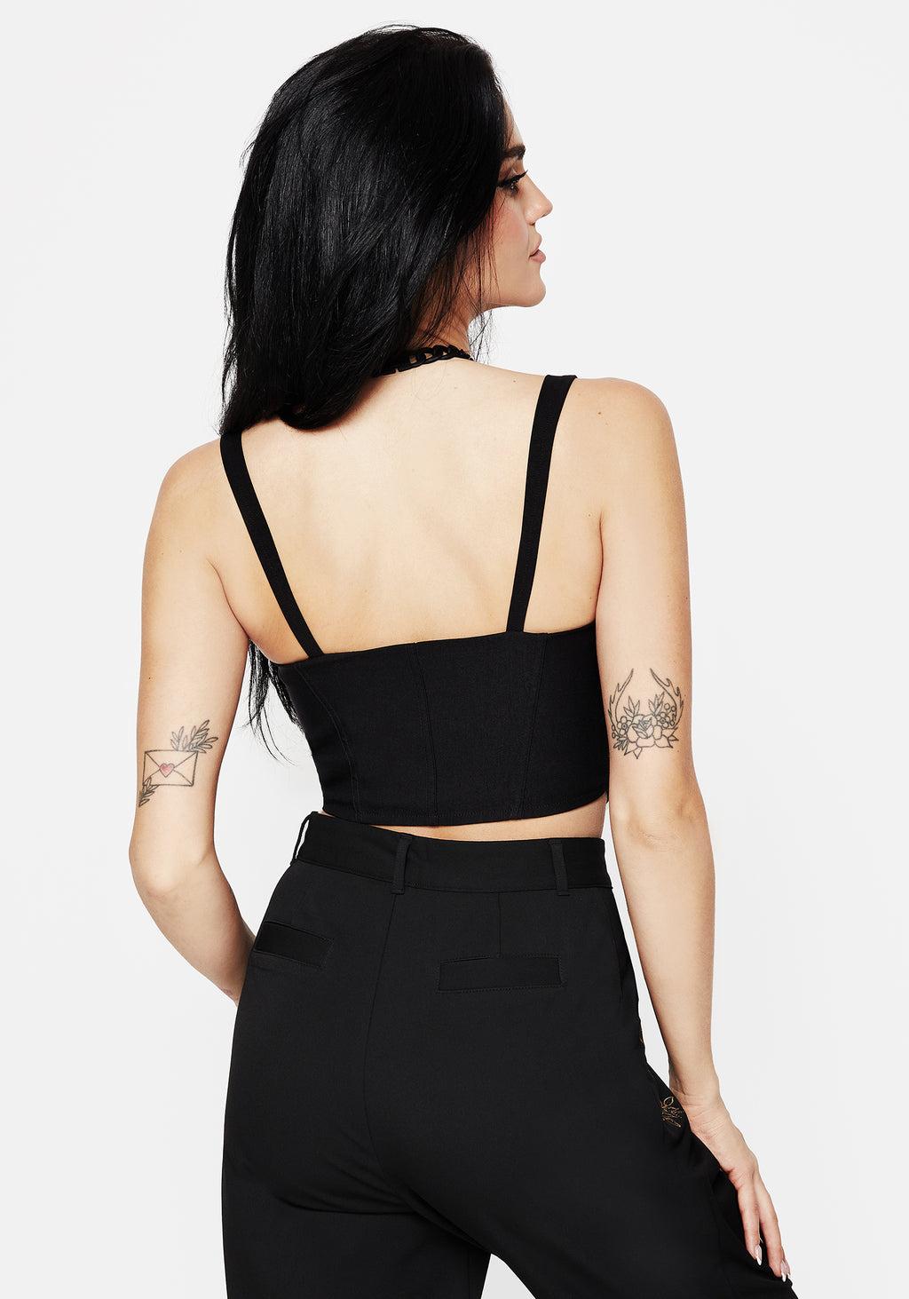 Rosethorn Embroidered Corset Top Product Image