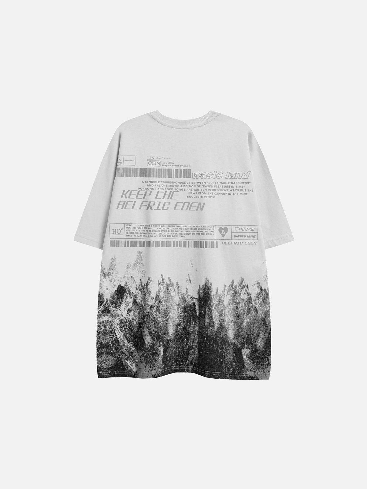 Aelfric Eden Snow Mountain Graffiti Graphic Tee Product Image