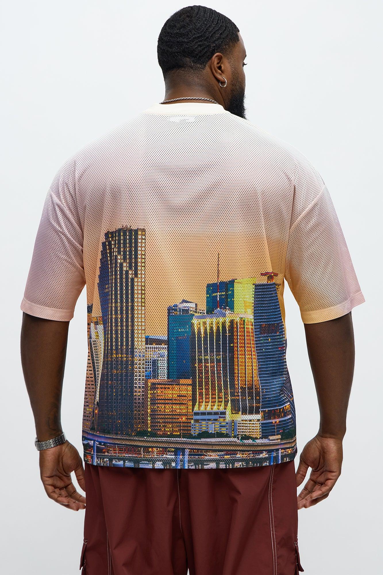 Regular Fit Miami Tshirt - Multi Color Male Product Image