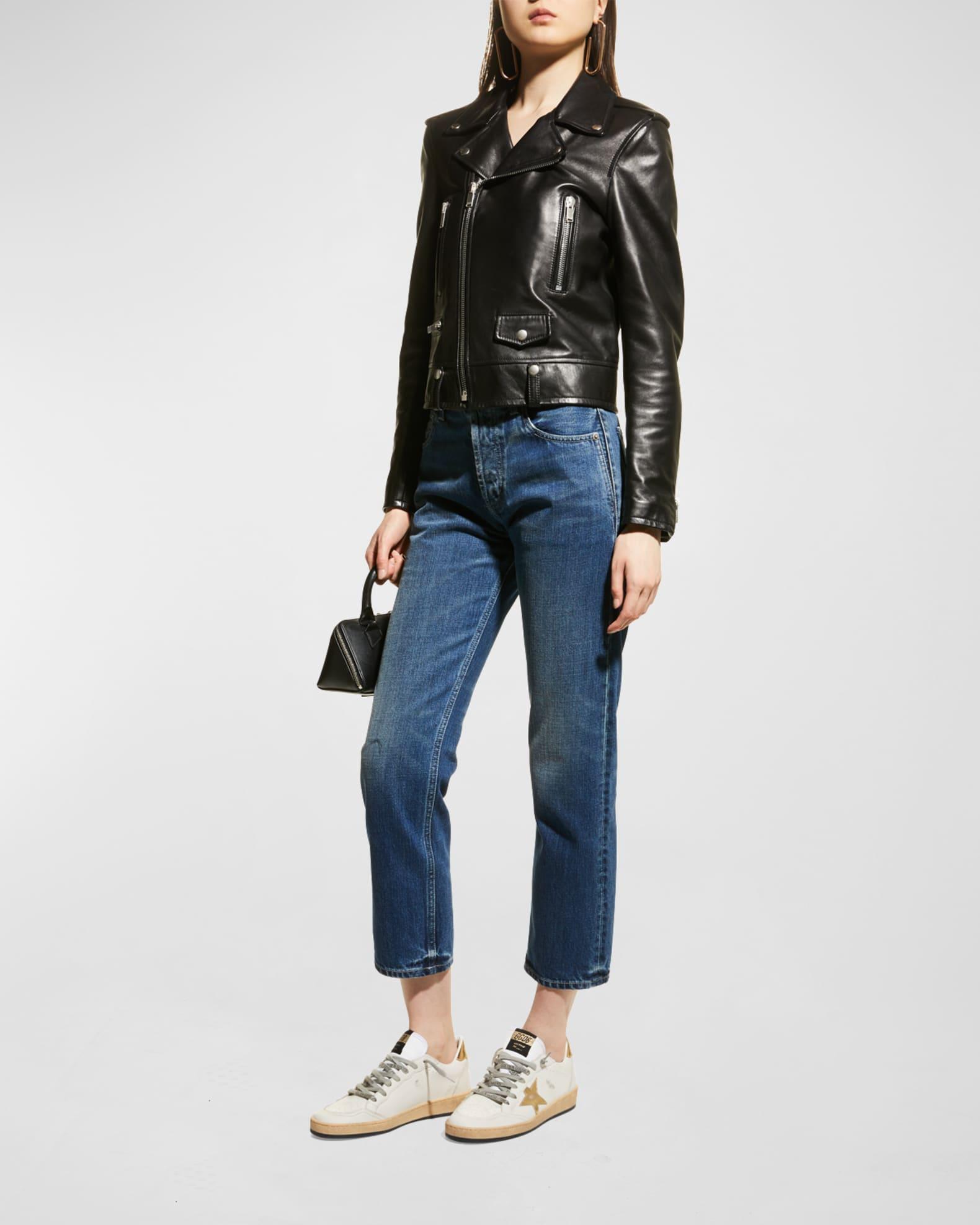 Ballstar Mixed Leather Low-Top Sneakers Product Image