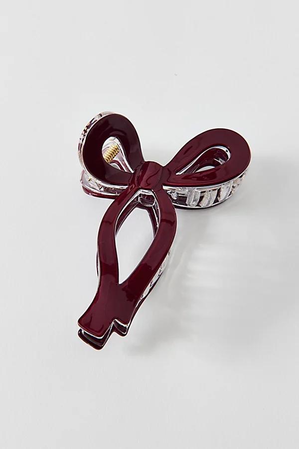 Resin Draped Bow Claw Clip Womens at Urban Outfitters Product Image